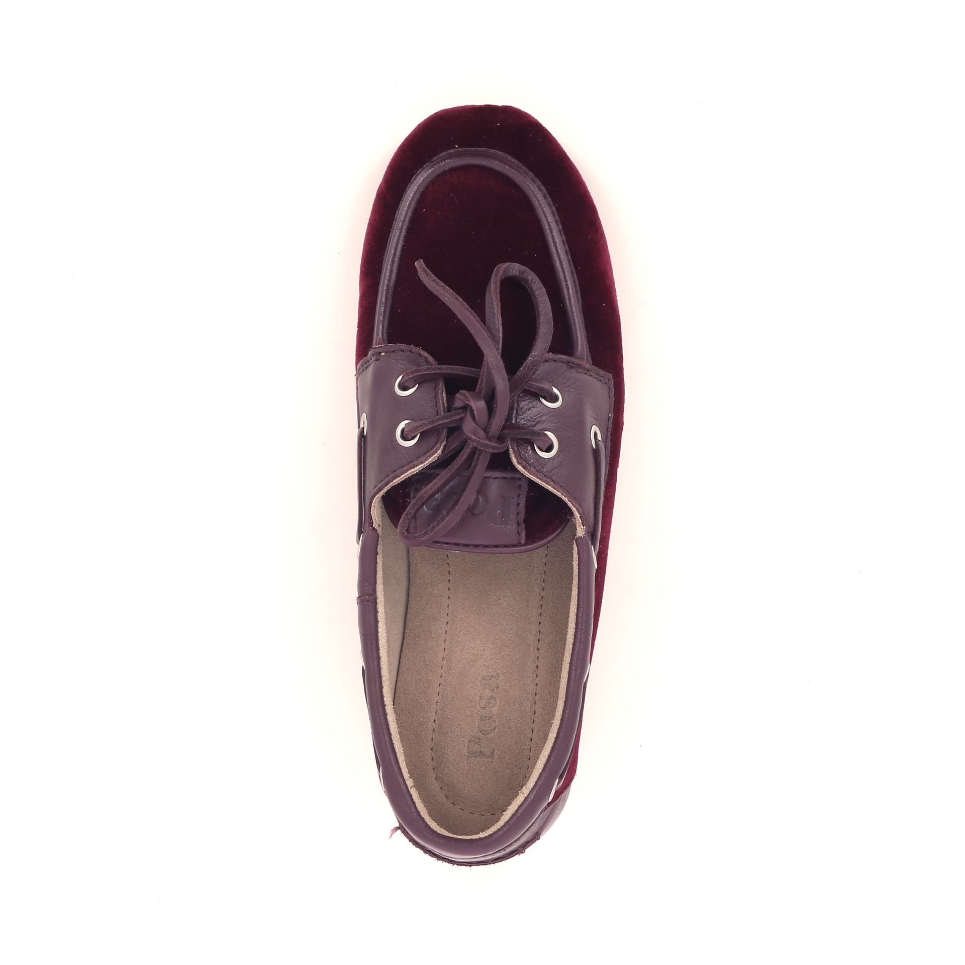 Posa Boat Loafer Velvet 267122 blauw