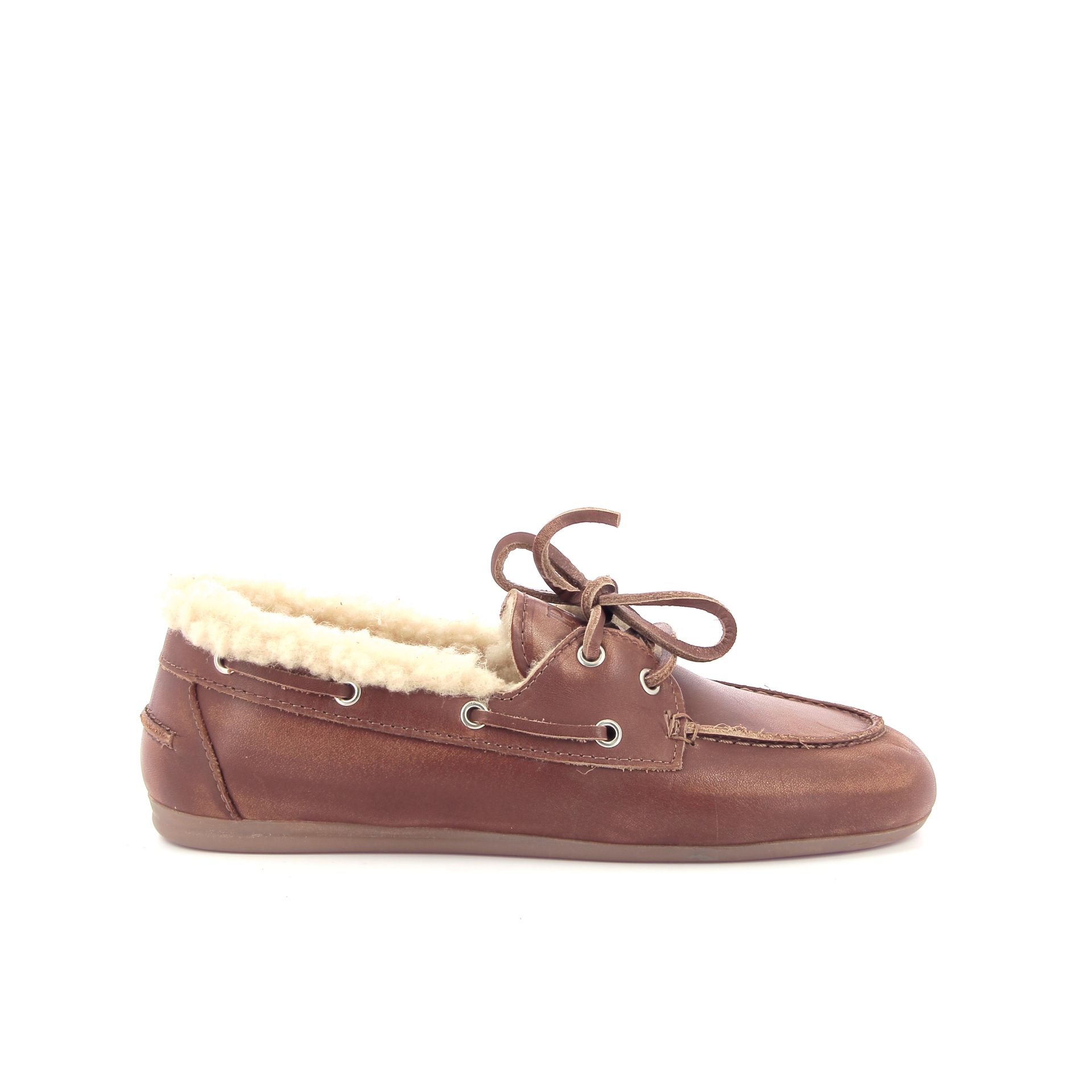 Posa Boat Loafer Fur 267126 cognac
