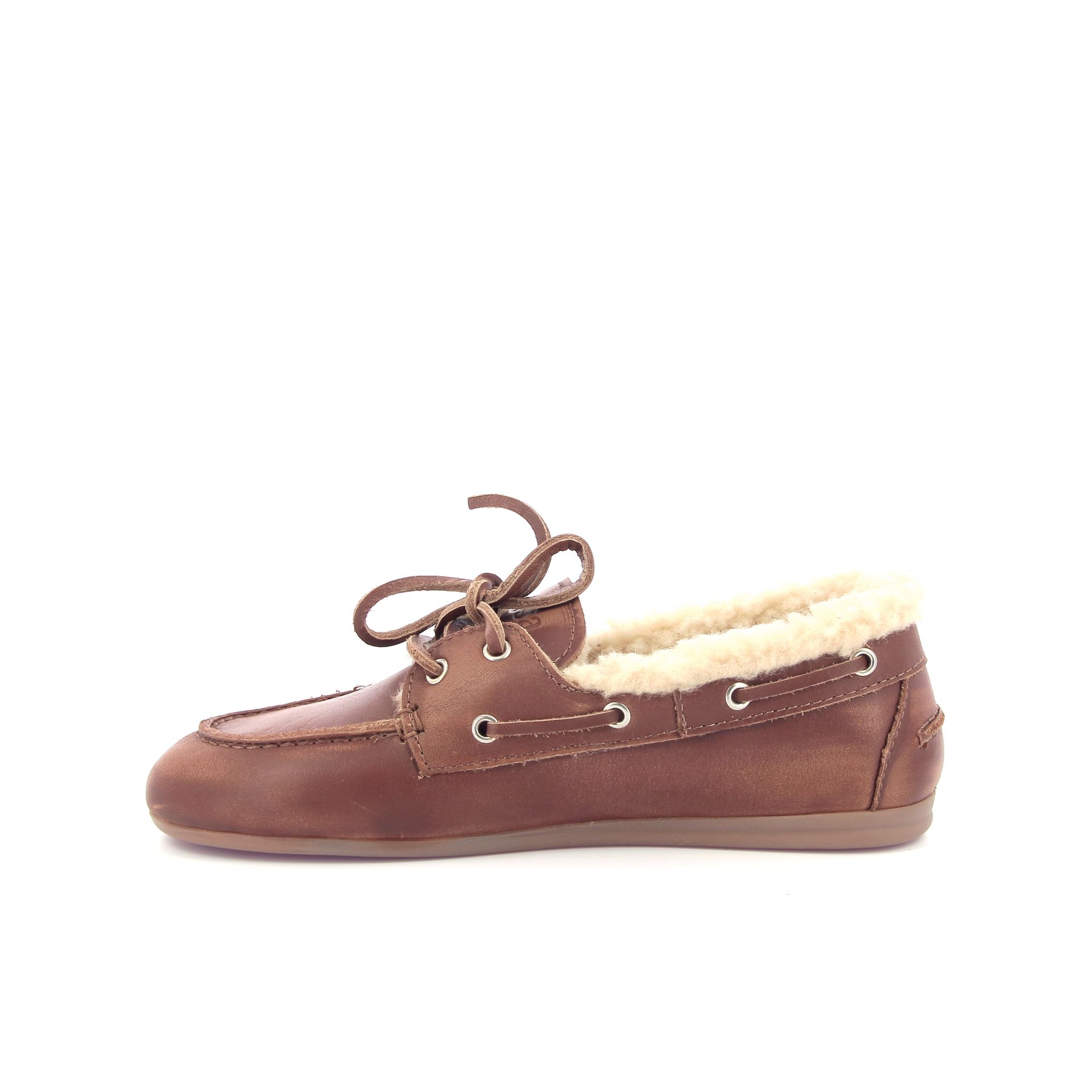 Posa Boat Loafer Fur 267126 cognac