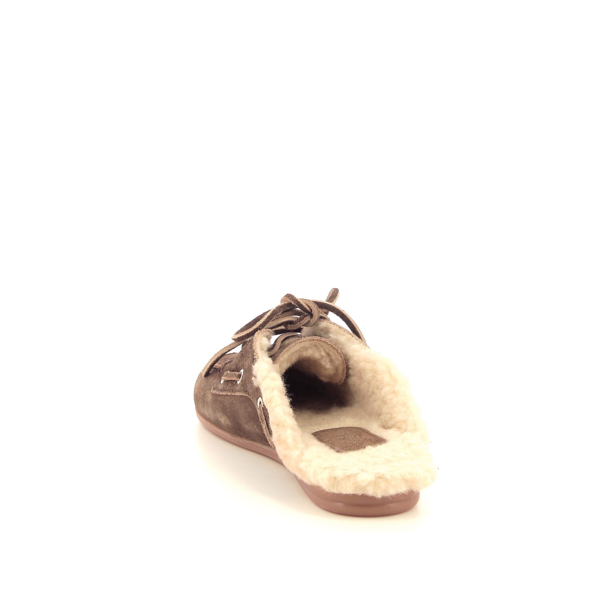 Posa Boat Loafer Mule Fur 267132 cognac