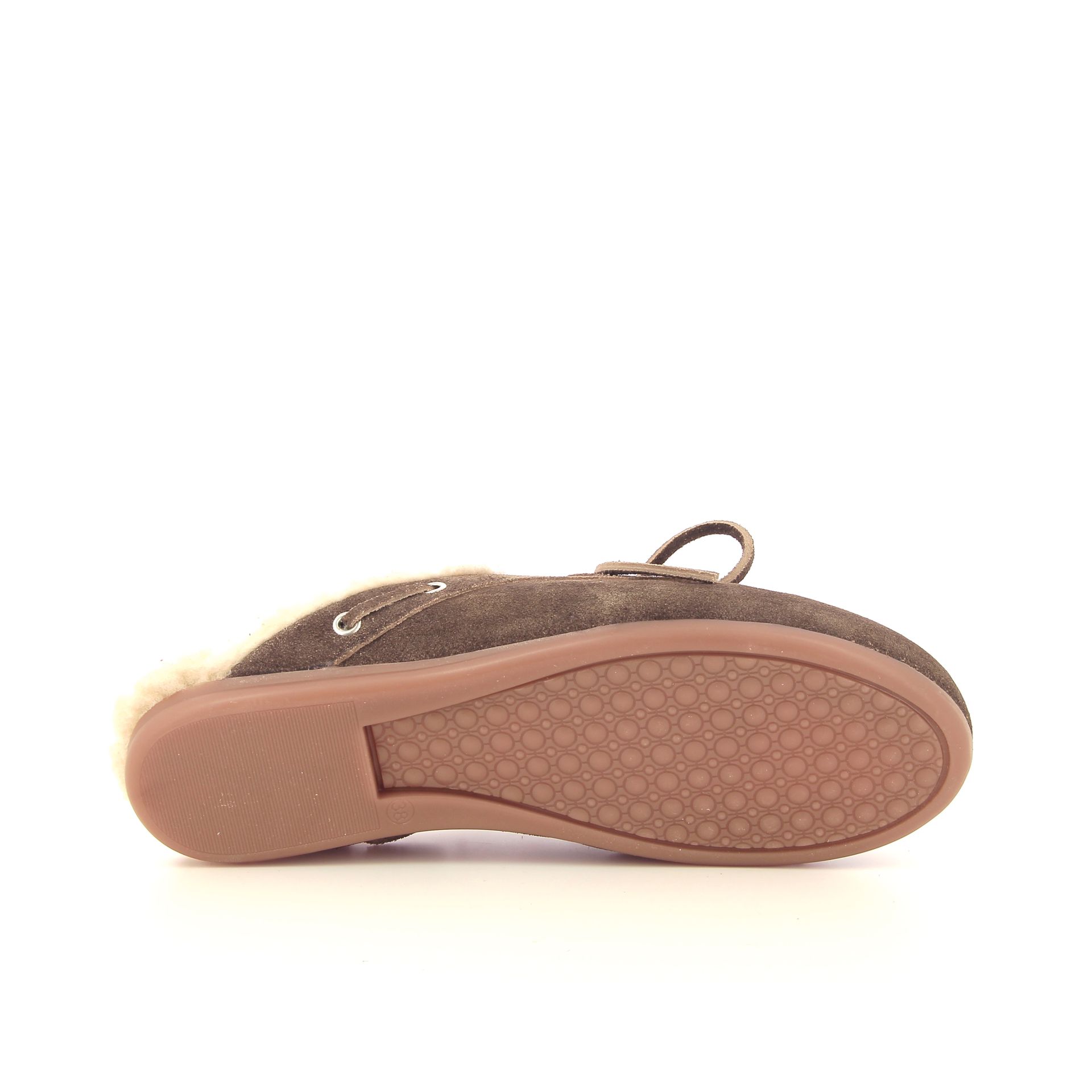 Posa Boat Loafer Mule Fur 267132 cognac