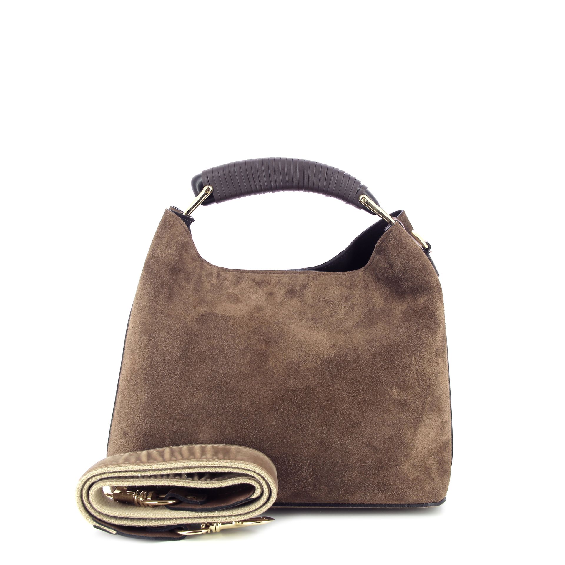 Via Mail Bag Joelle Suede 267462 bruin
