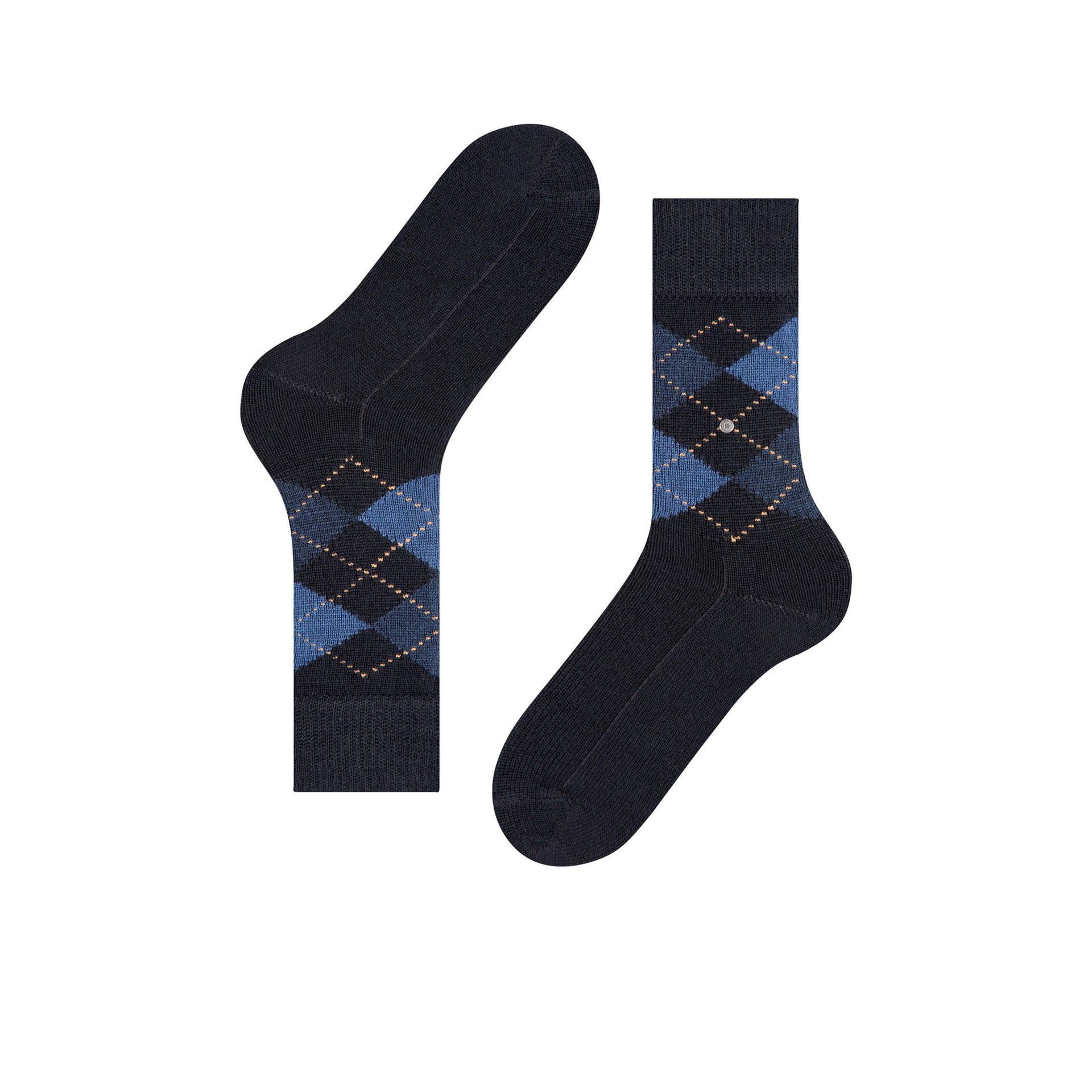 Falke Burlington Preston Dark Navy 267956 blauw