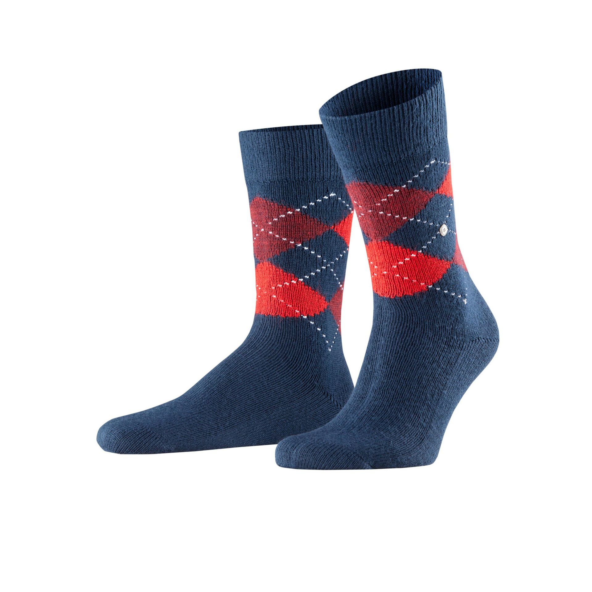 Falke Burlington Preston Steel Blue 267957 blauw
