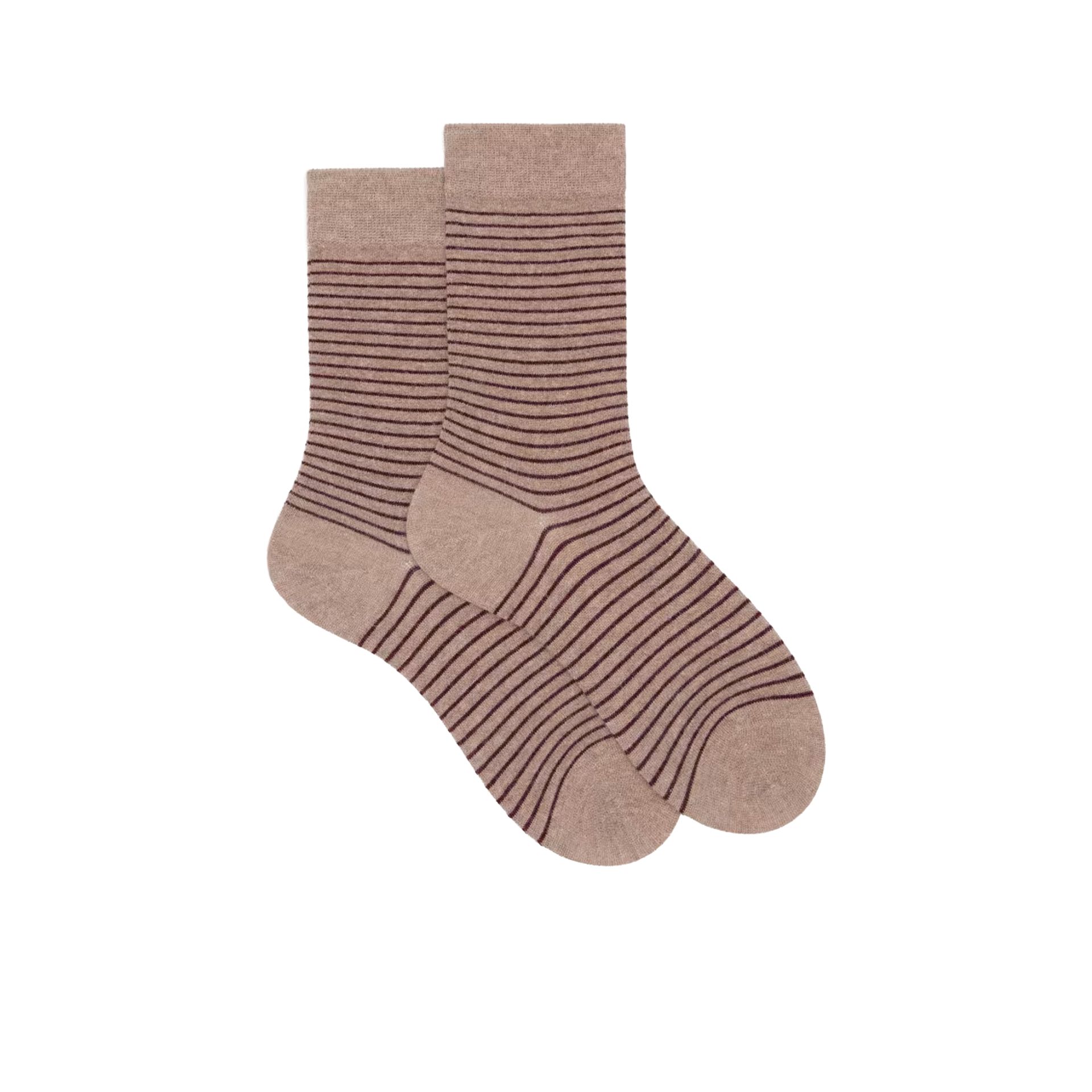 Doré Doré Sokken Tendresse Beige/ Aubergine 268093 beige
