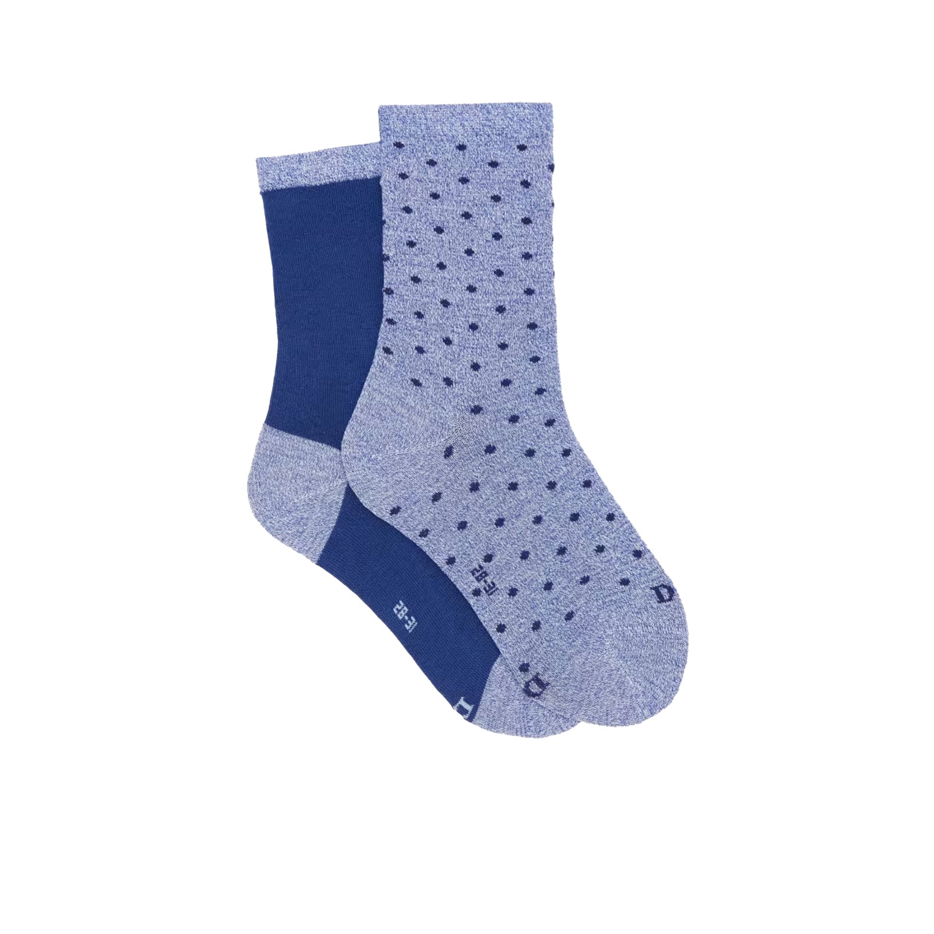 Doré Doré Sokken 2-pack Bleu/ Bleu Vague 268109 blauw