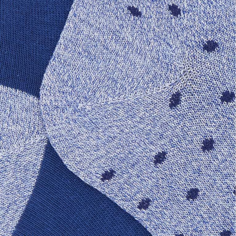 Doré Doré Sokken 2-pack Bleu/ Bleu Vague 268109 blauw