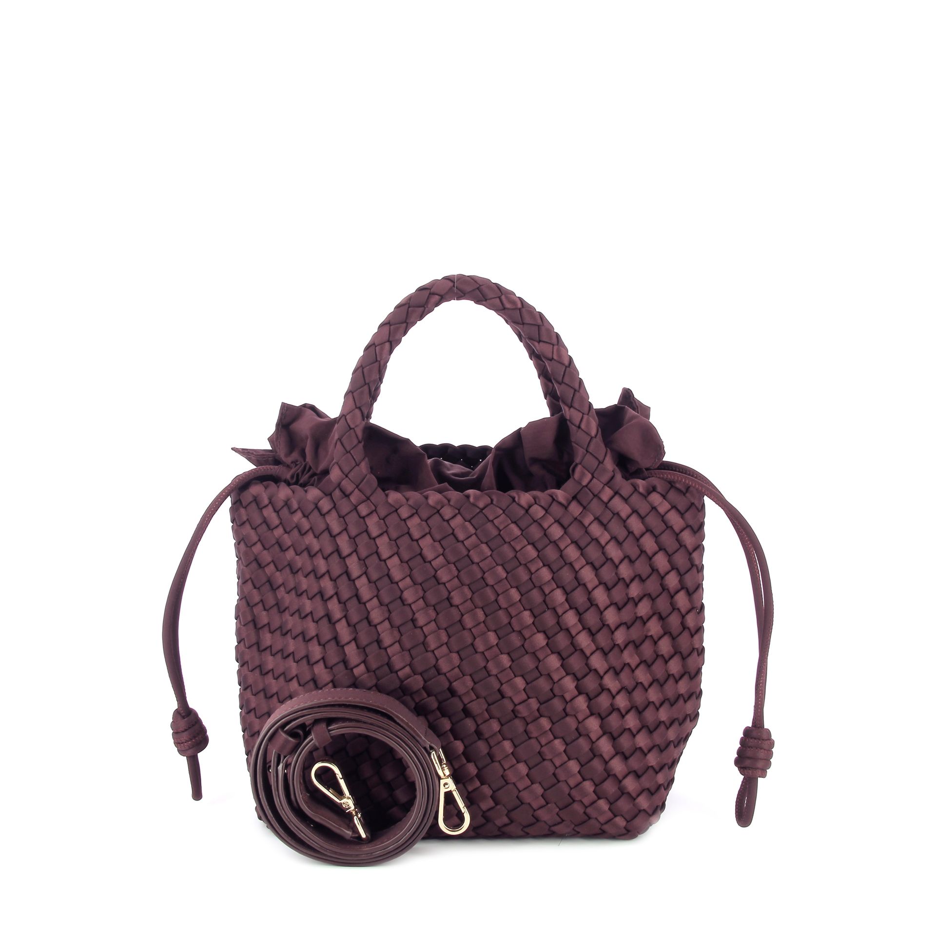 Marrea Midi Inkberry Satin Stripe 268719 rood