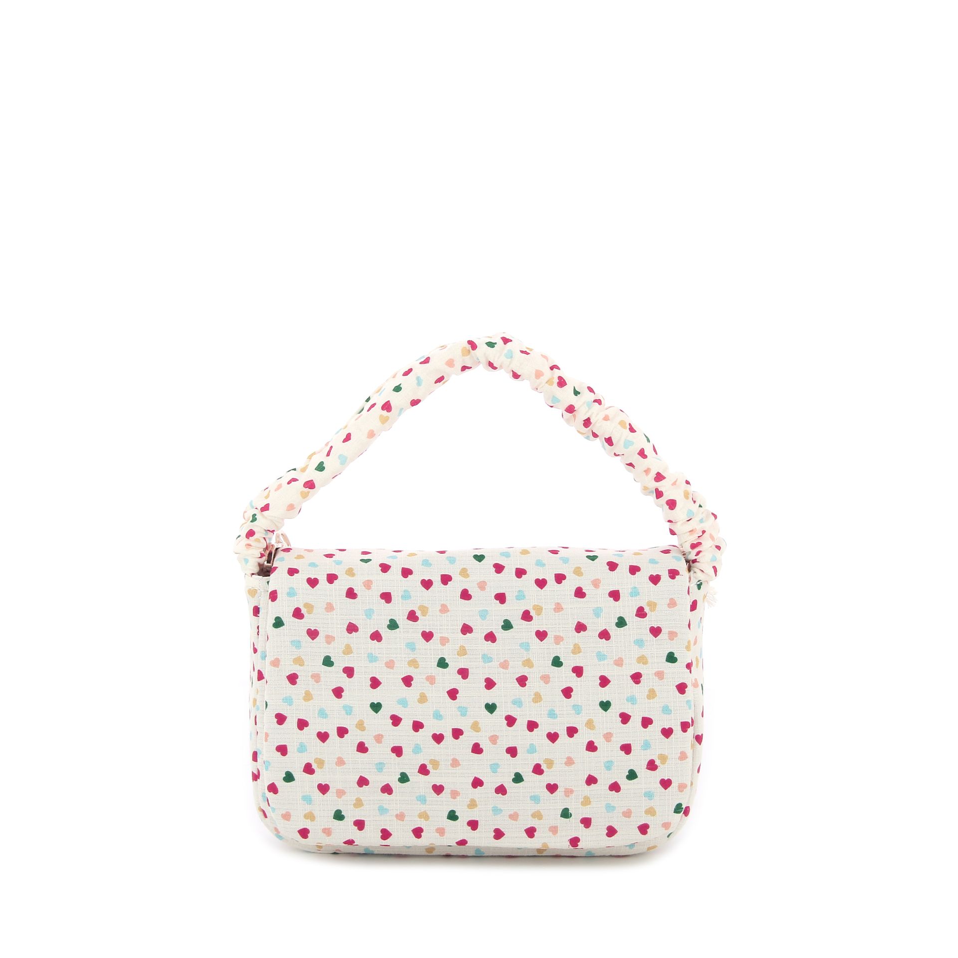 Mimi & Lula Heart Print Top Handle Bag 268834 beige