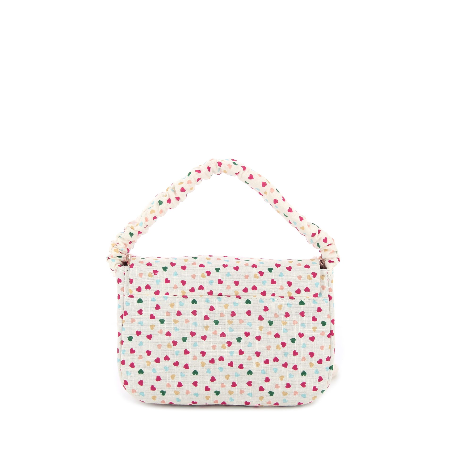 Mimi & Lula Heart Print Top Handle Bag 268834 beige