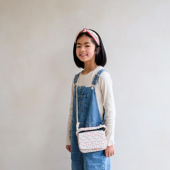 Mimi & Lula Heart Print Top Handle Bag 268834 beige