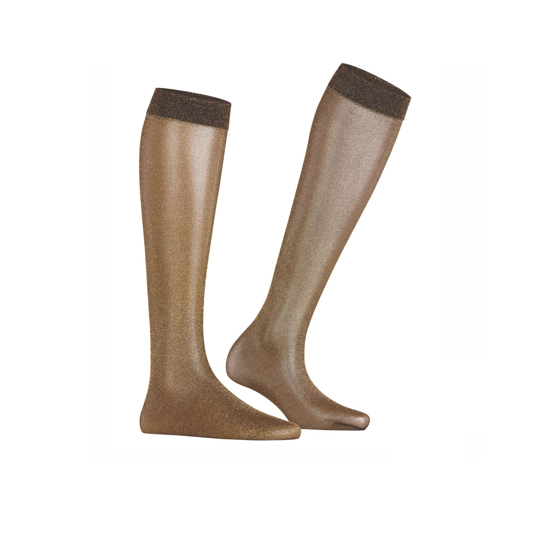 Falke Kniekous Glitter 30 DEN 269019 bruin