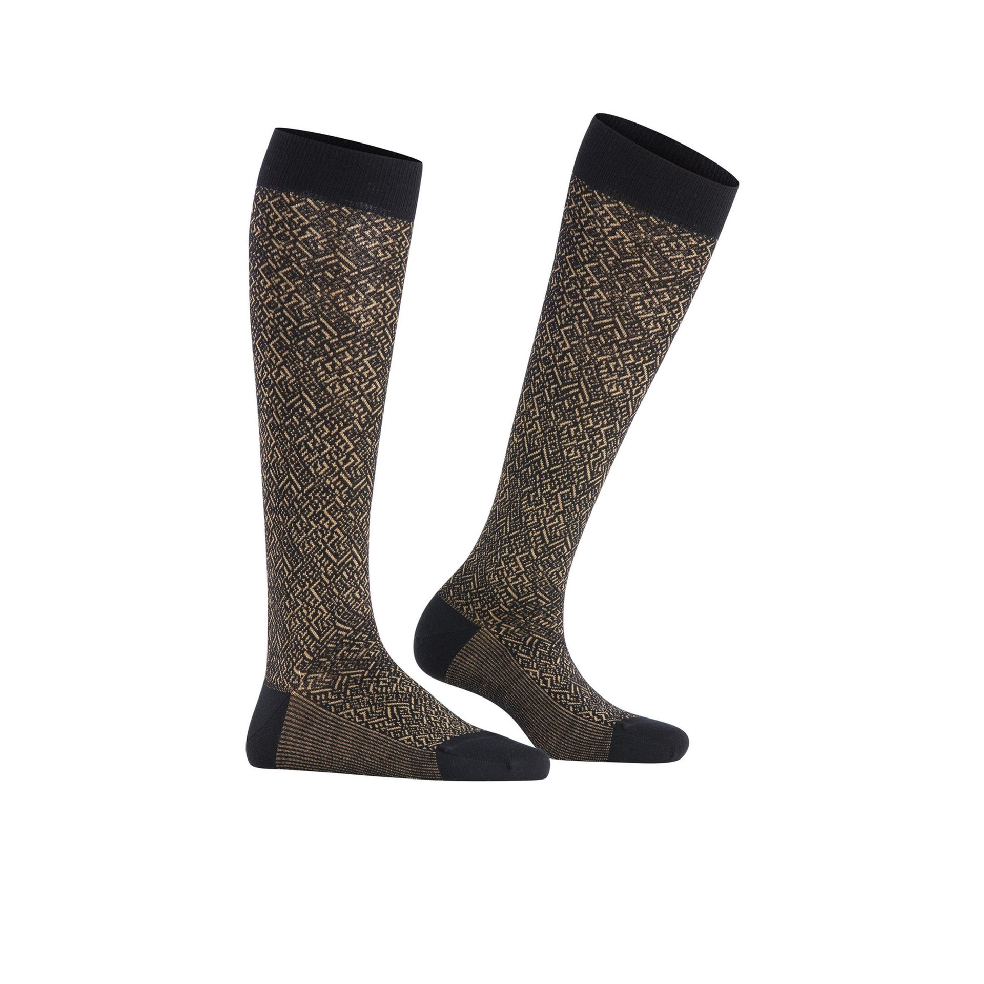 Falke Snow Glitter Black 269031 zwart