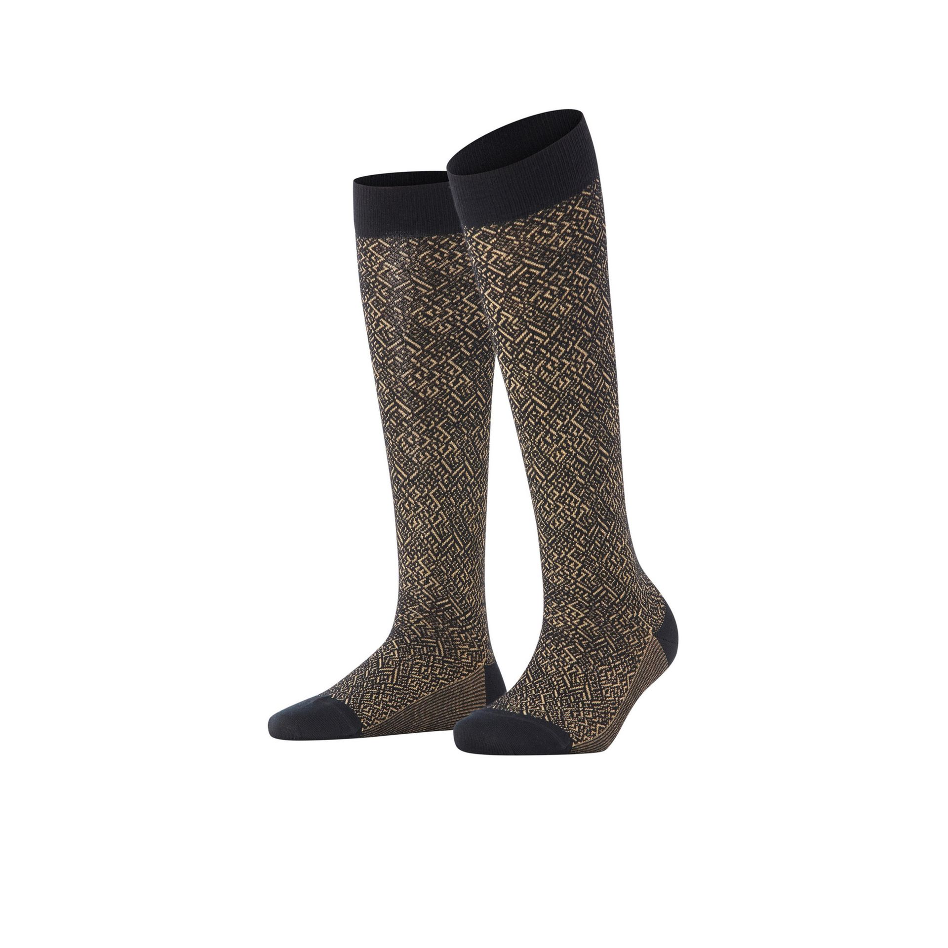 Falke Snow Glitter Black 269031 zwart