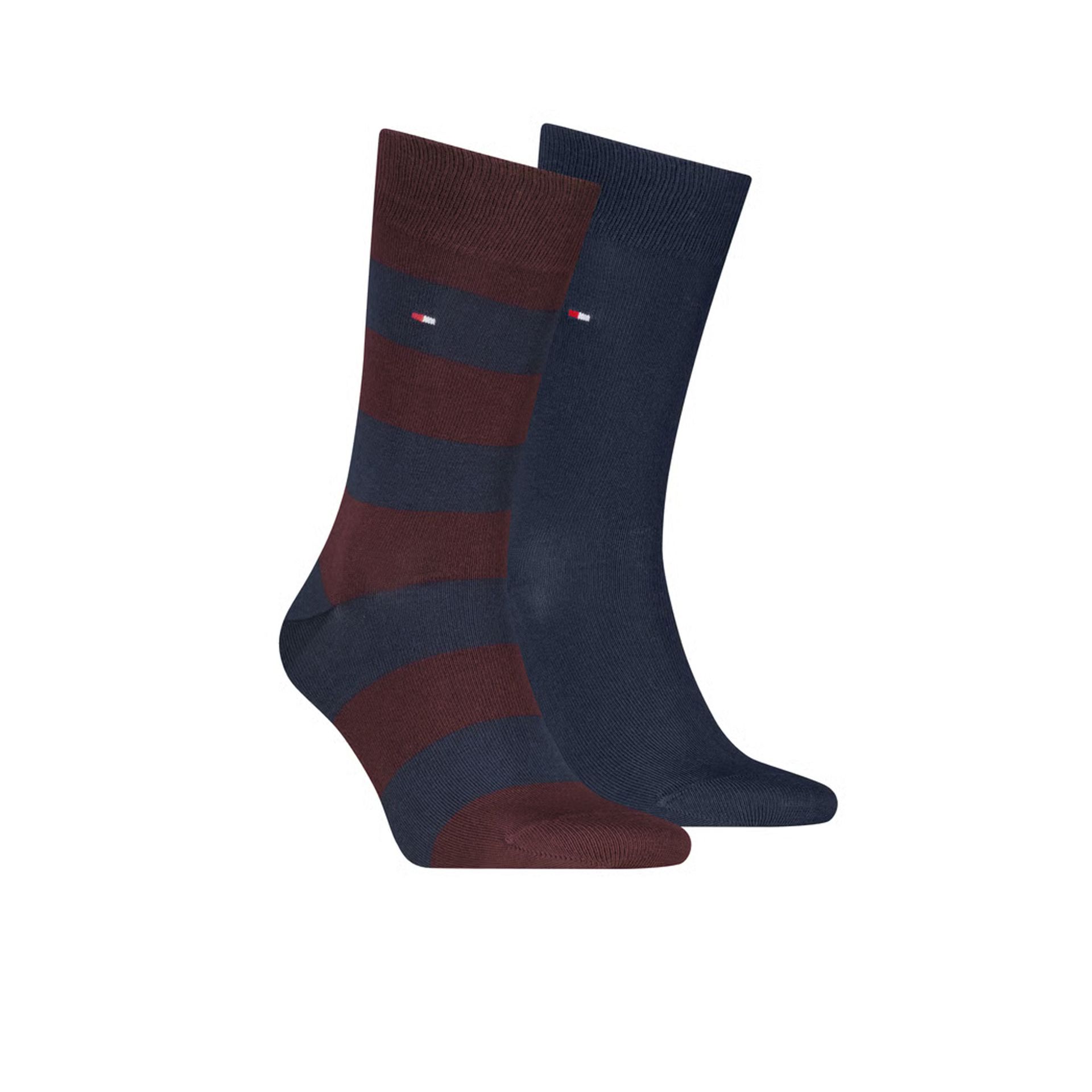 Tommy Hilfiger Rugby Sock 2-pack Deep Rouge 269275 rood