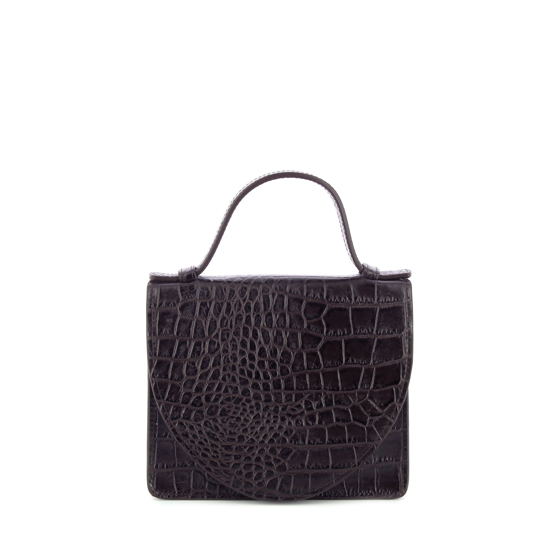 Mieke Dierckx Micro Briefcase Ebony Croco 269328 bruin
