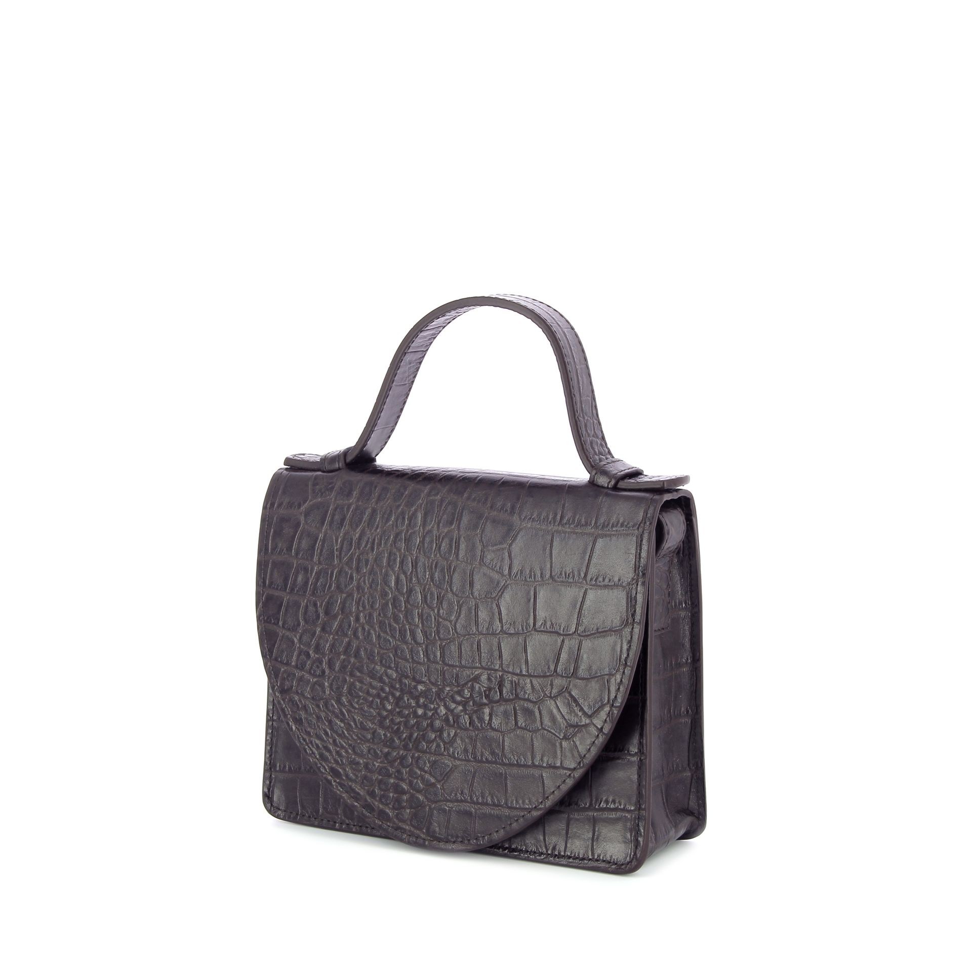 Mieke Dierckx Micro Briefcase Ebony Croco 269328 bruin