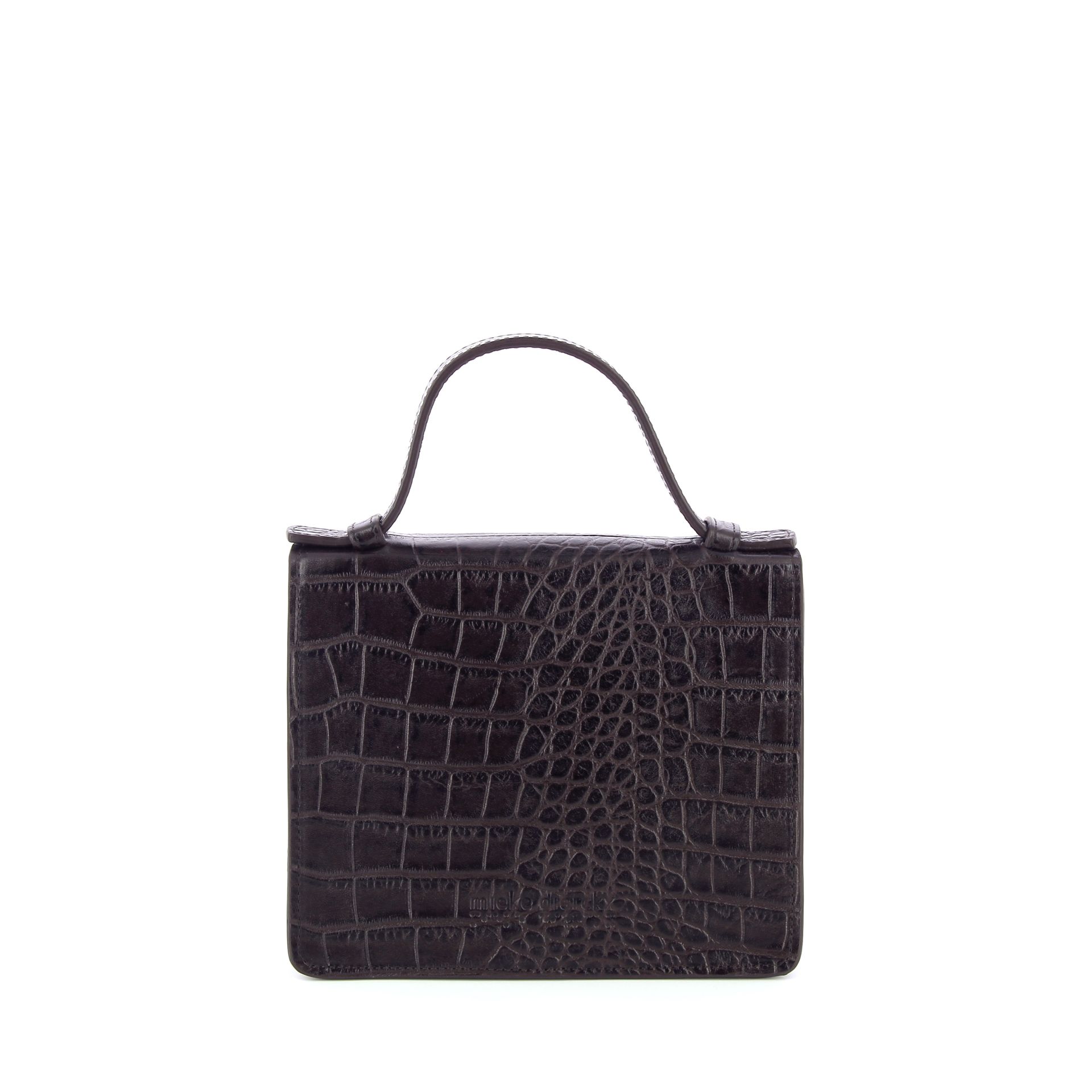 Mieke Dierckx Micro Briefcase Ebony Croco 269328 bruin