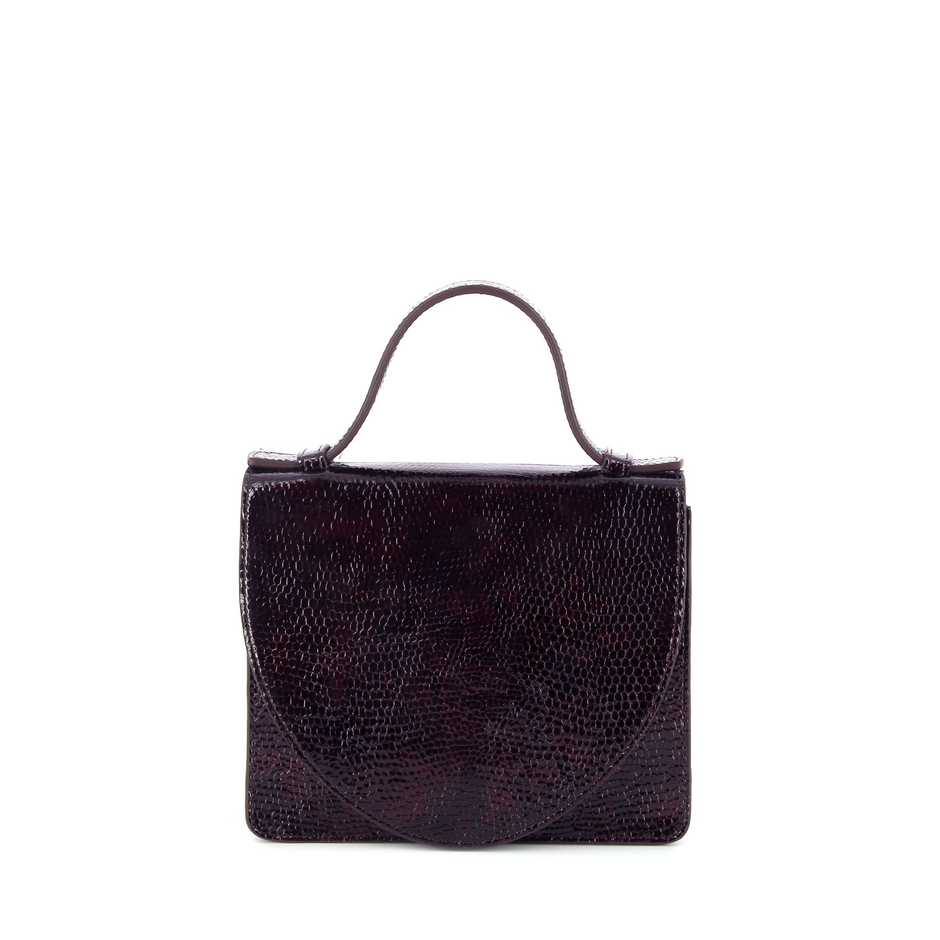 Mieke Dierckx Micro Briefcase Wine Snake 269329 rood