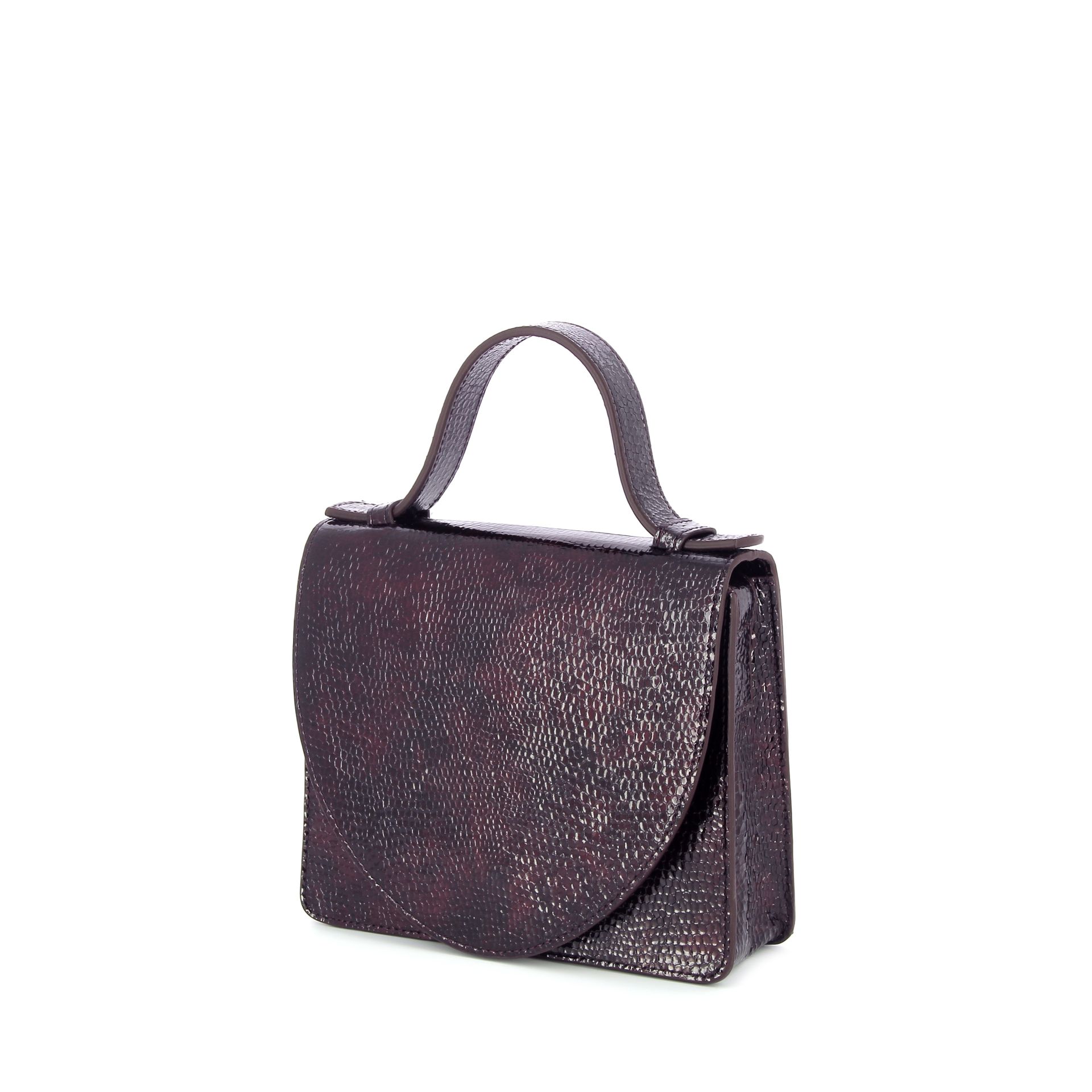 Mieke Dierckx Micro Briefcase Wine Snake 269329 rood