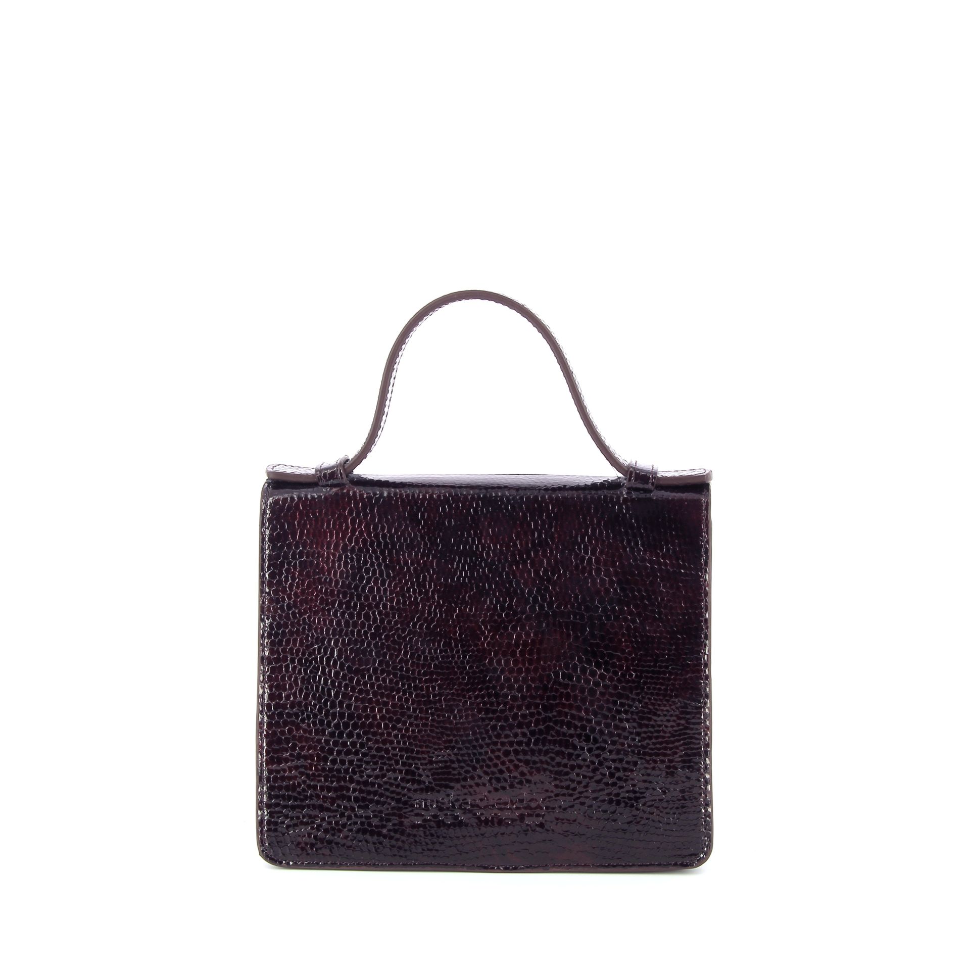 Mieke Dierckx Micro Briefcase Wine Snake 269329 rood