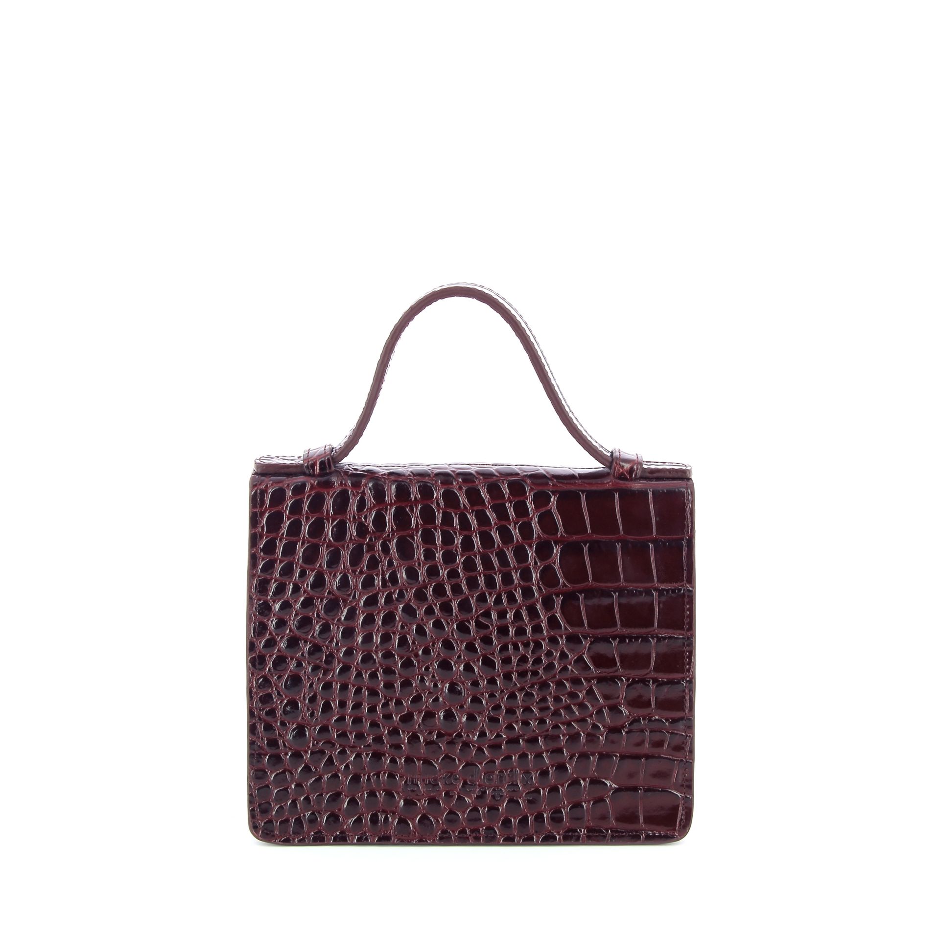Mieke Dierckx Micro Briefcase Wine Croco 269330 rood
