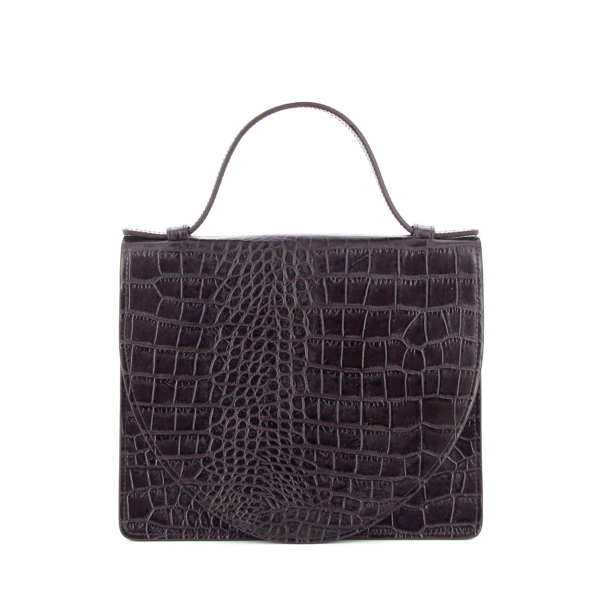 Mieke Dierckx Mini Briefcase Ebony Croco 269335 bruin