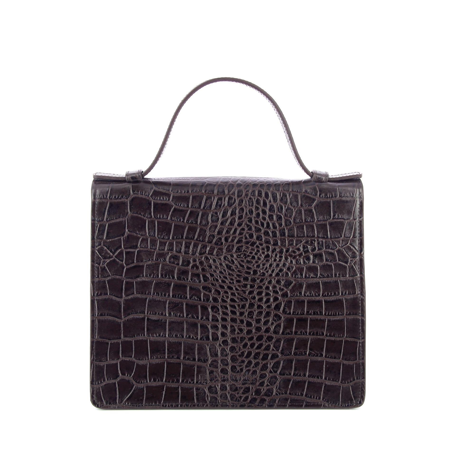 Mieke Dierckx Mini Briefcase Ebony Croco 269335 bruin