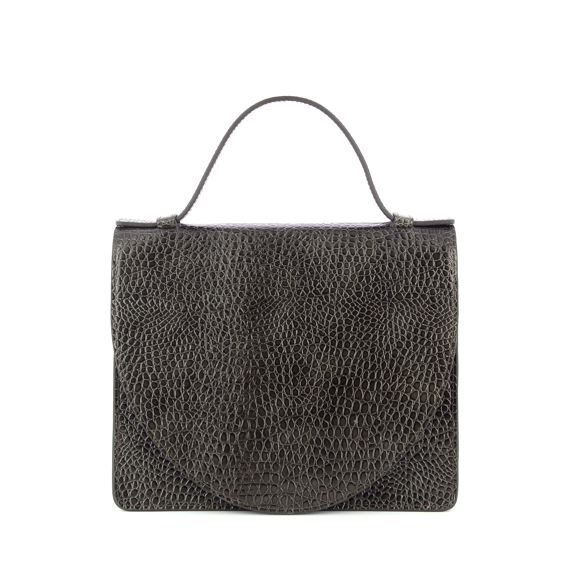Mieke Dierckx Mini Briefcase Khaki Little Croco 269336 groen