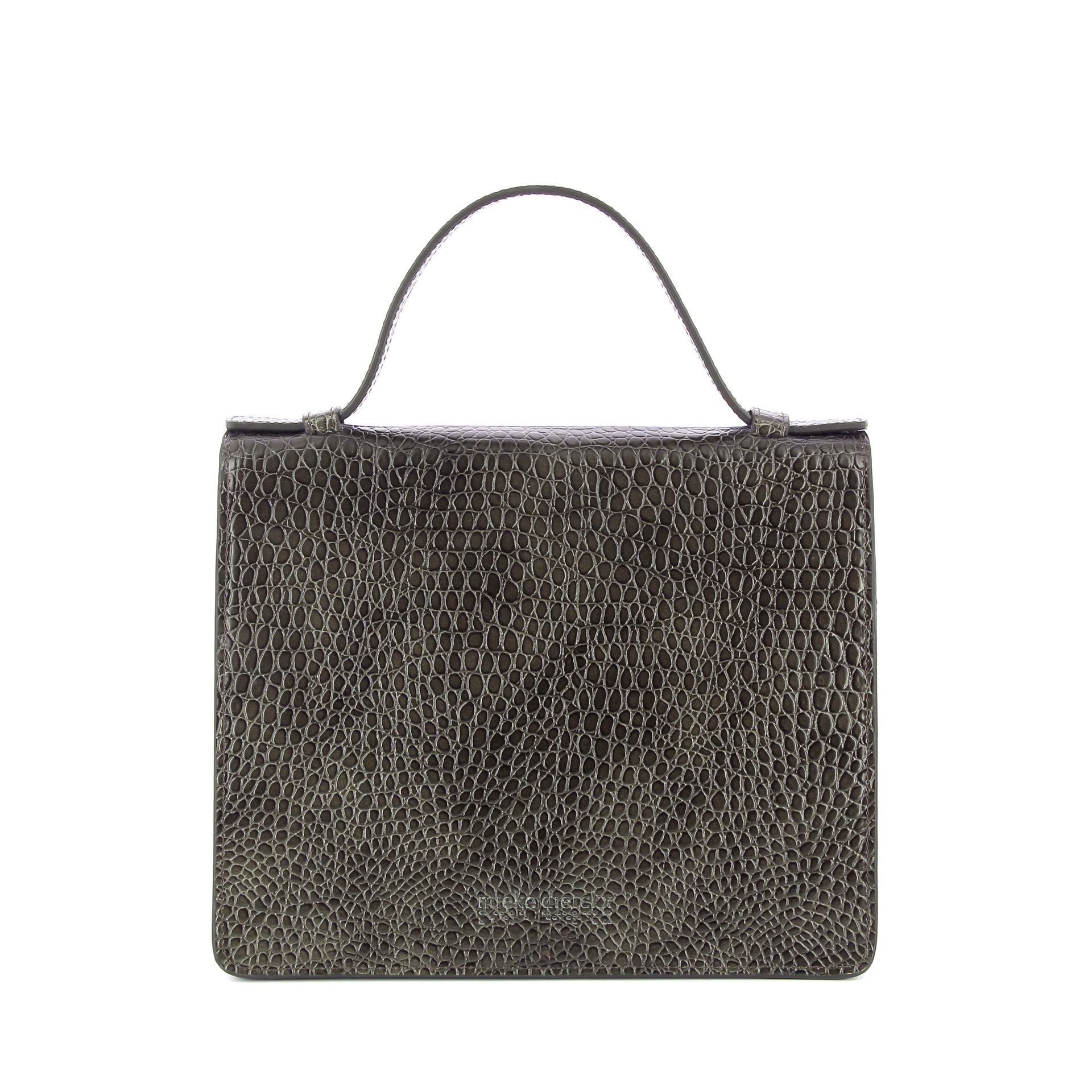 Mieke Dierckx Mini Briefcase Khaki Little Croco 269336 groen