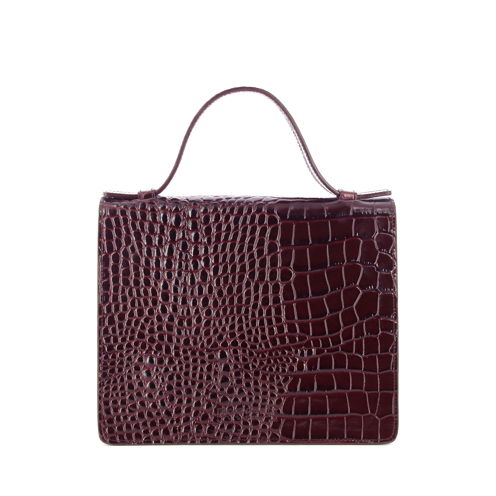 Mieke Dierckx Mini Briefcase Wine Croco 269338 rood