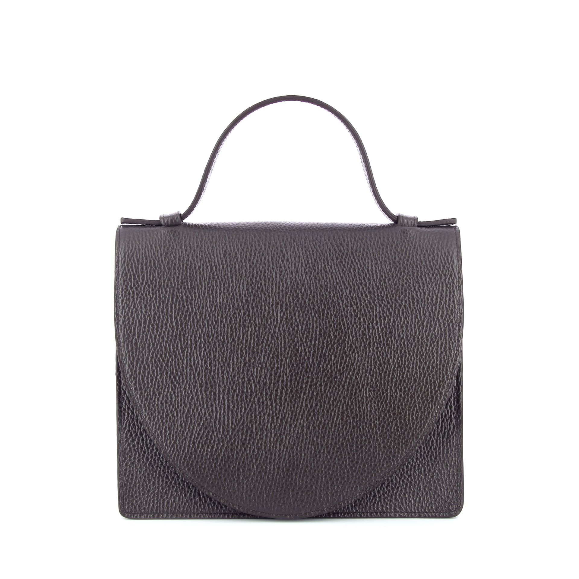 Mieke Dierckx Mini Briefcase Ebony Structured 269347 bruin