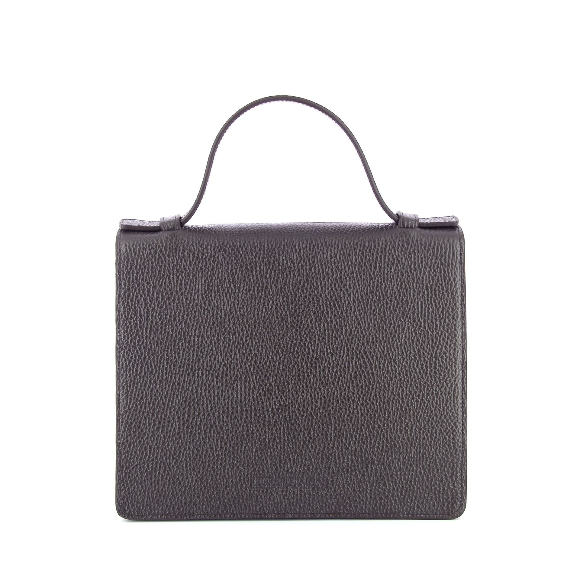 Mieke Dierckx Mini Briefcase Ebony Structured 269347 bruin