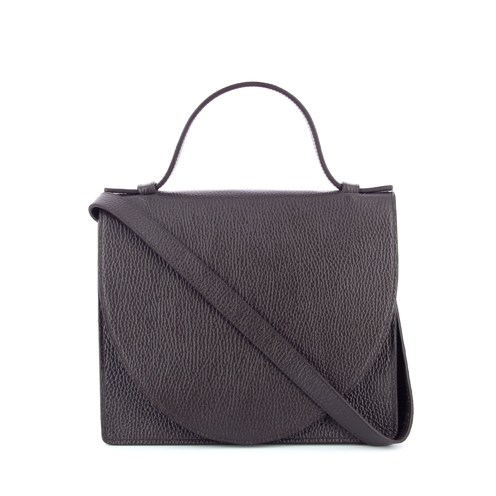 Mieke Dierckx Mini Briefcase Ebony Structured 269347 bruin