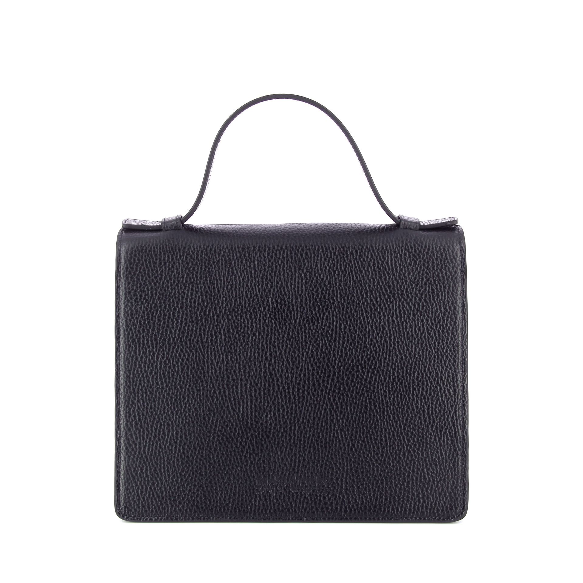 Mieke Dierckx Mini Briefcase Black Structured 269348 zwart