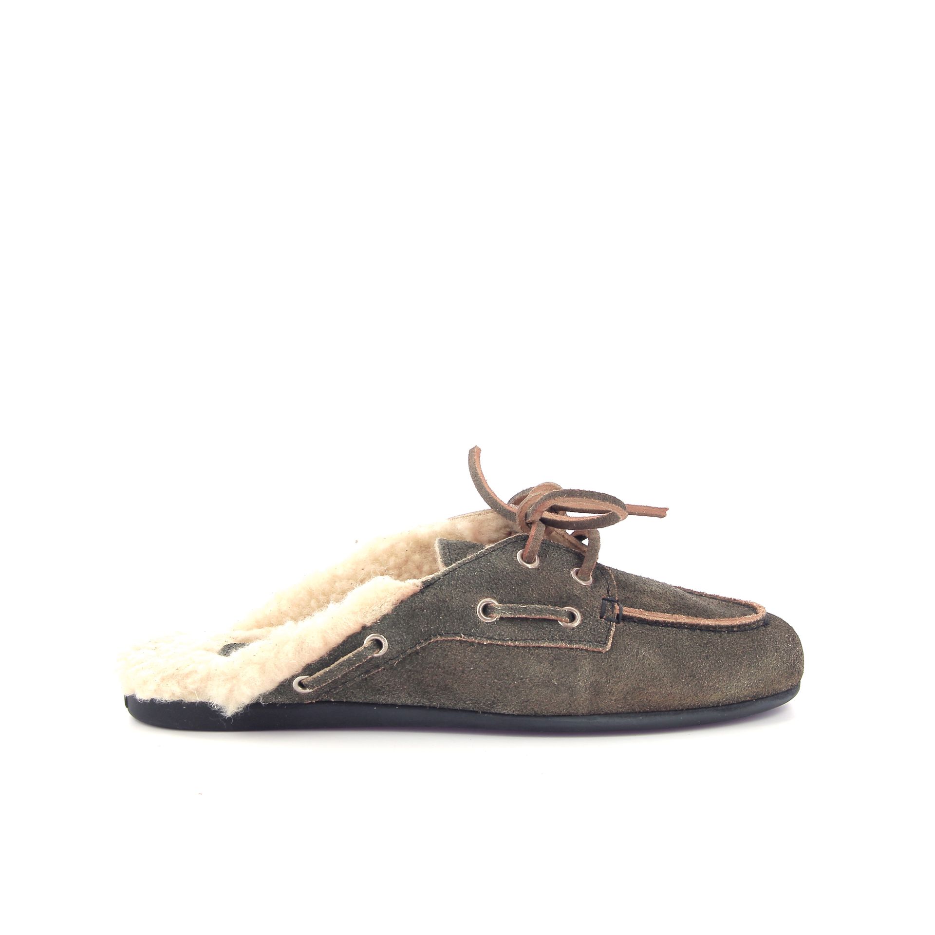 Posa Boat Loafer Mule Fur 269448 taupe
