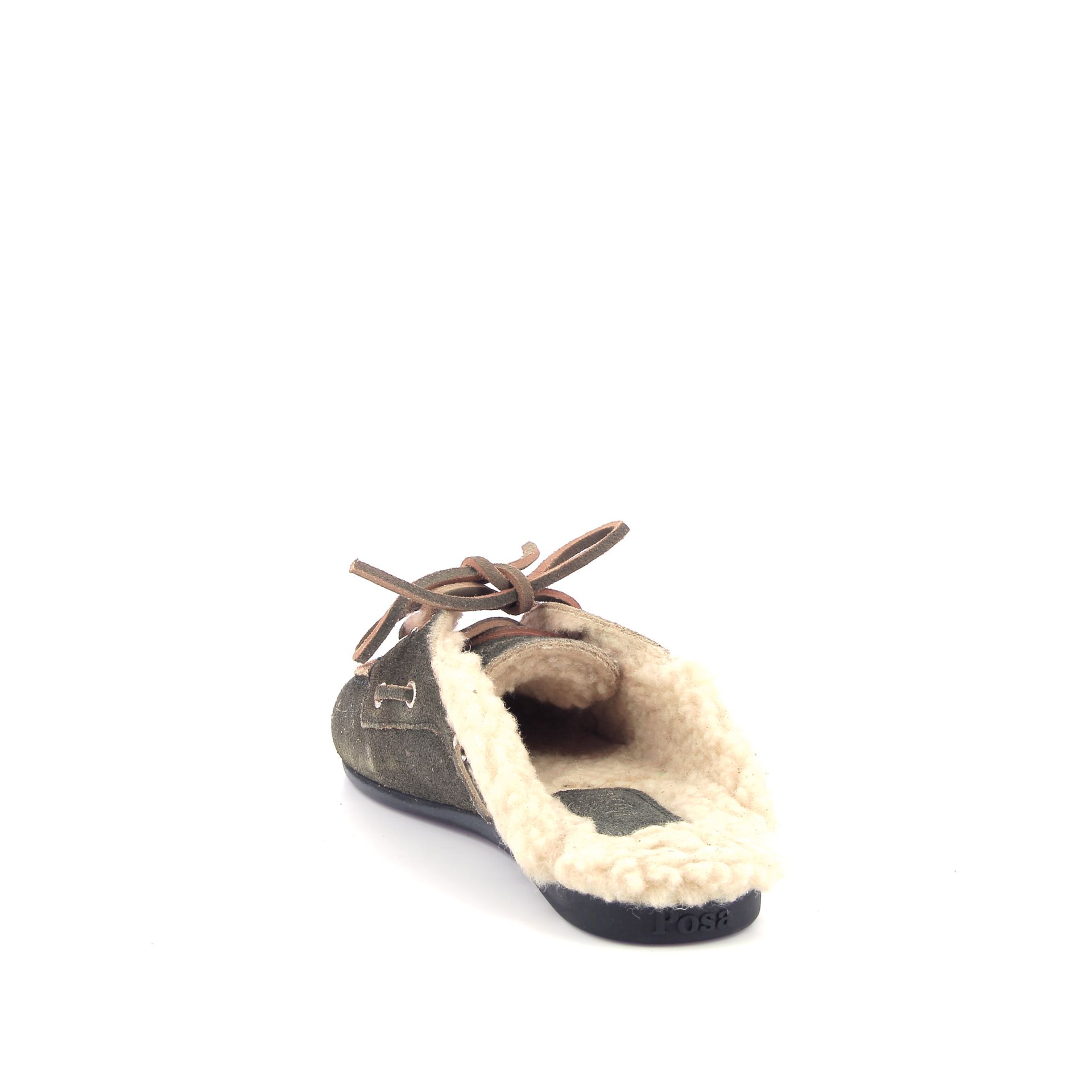 Posa Boat Loafer Mule Fur 269448 taupe