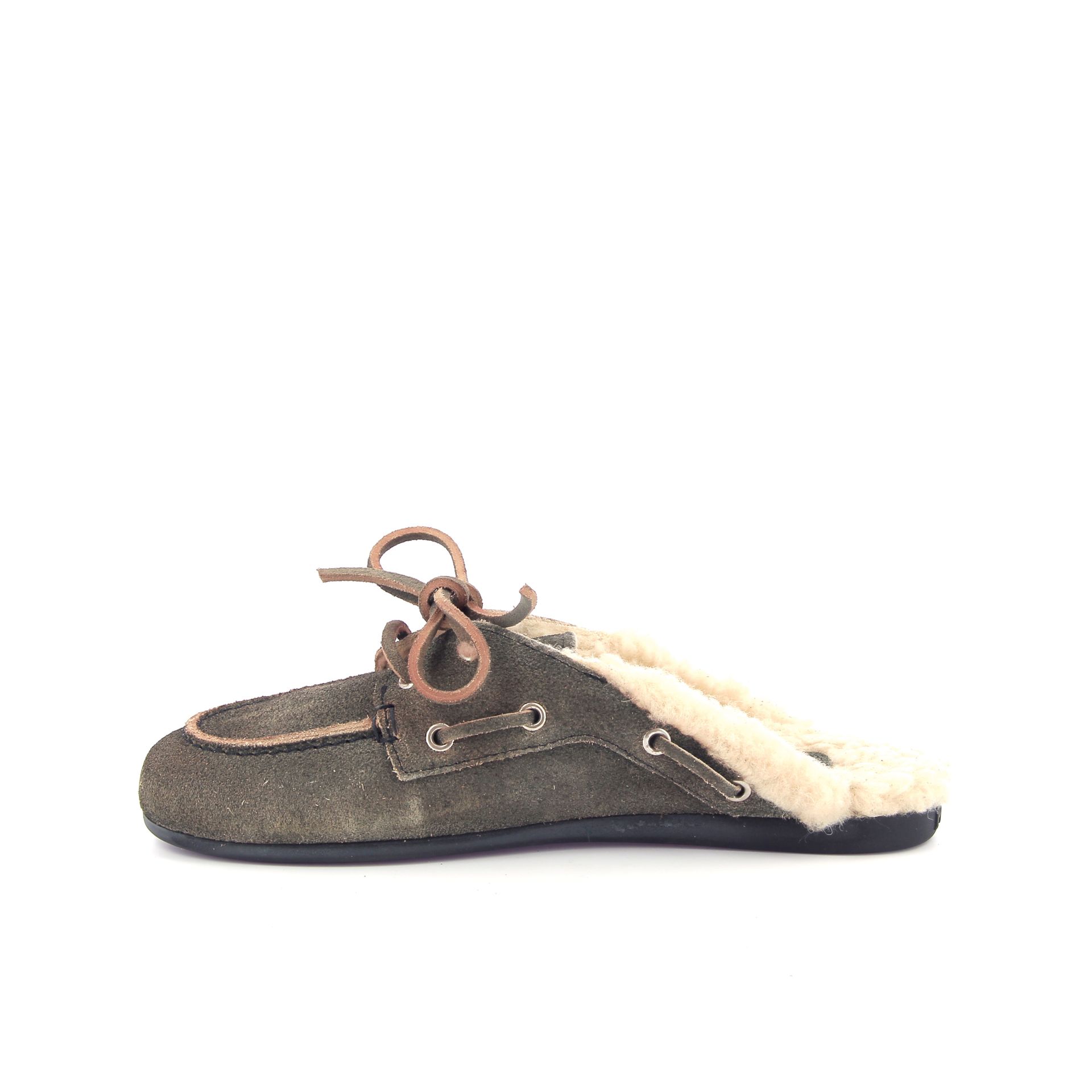 Posa Boat Loafer Mule Fur 269448 taupe