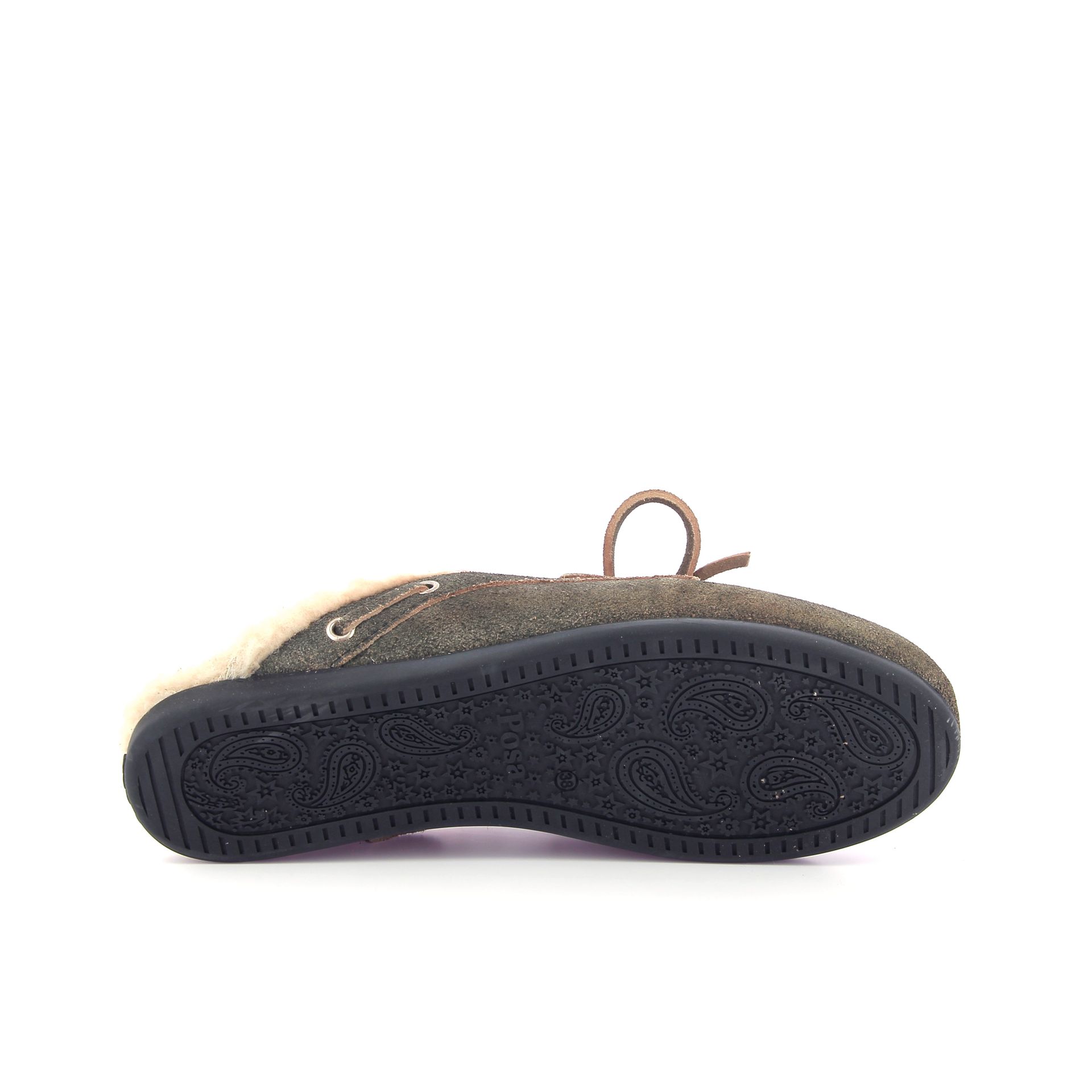 Posa Boat Loafer Mule Fur 269448 taupe