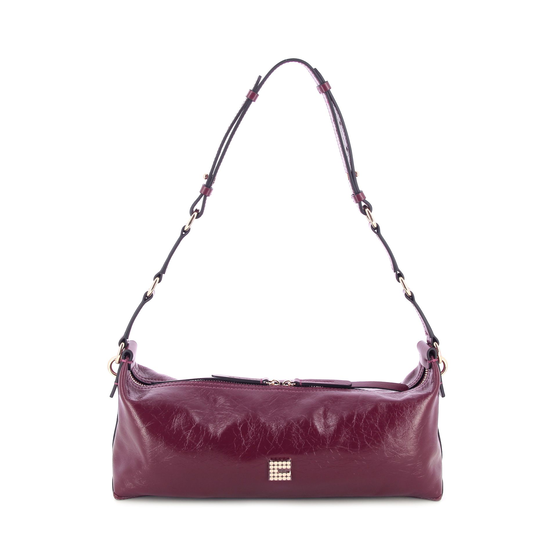 Clio Charly Tube Crinkle Patent Burgundy 269991 rood