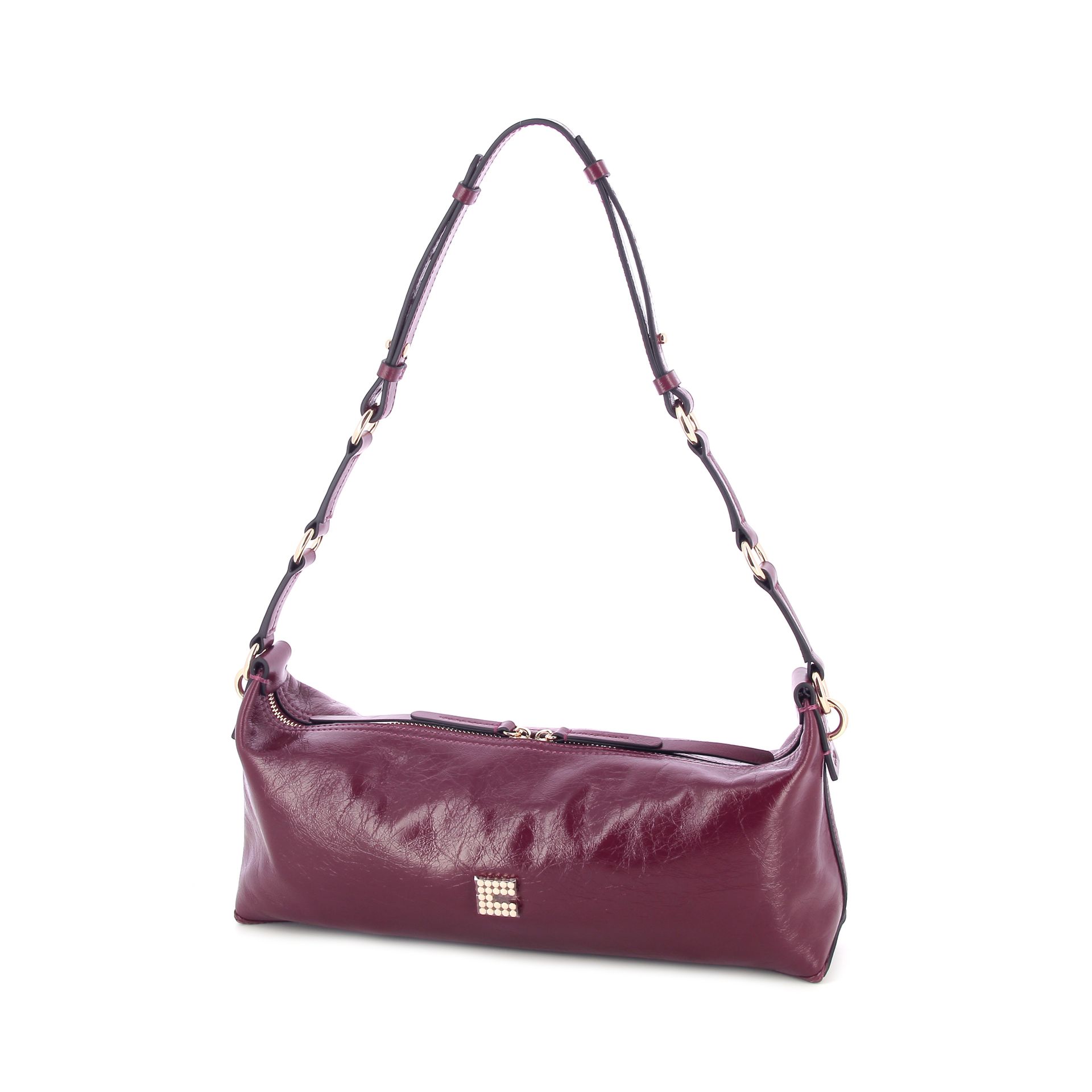 Clio Charly Tube Crinkle Patent Burgundy 269991 rood