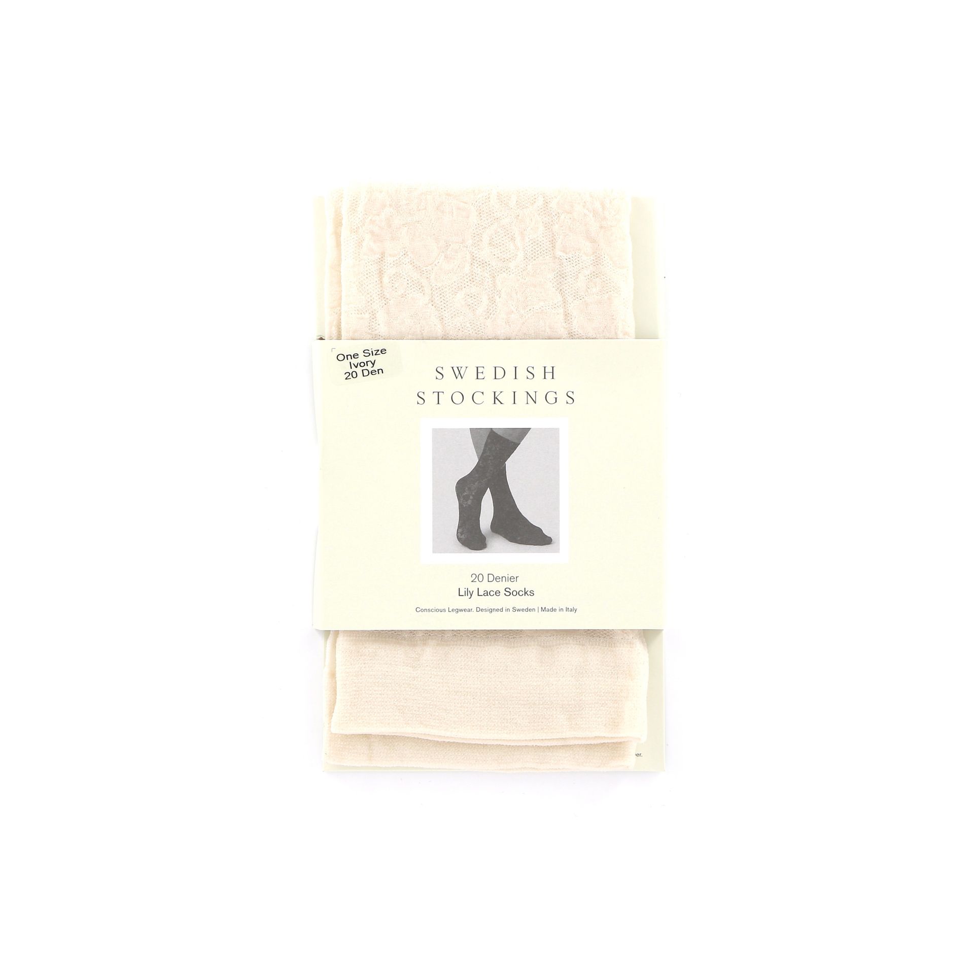 Swedish Stockings Lily Lace Socks 270022 wit