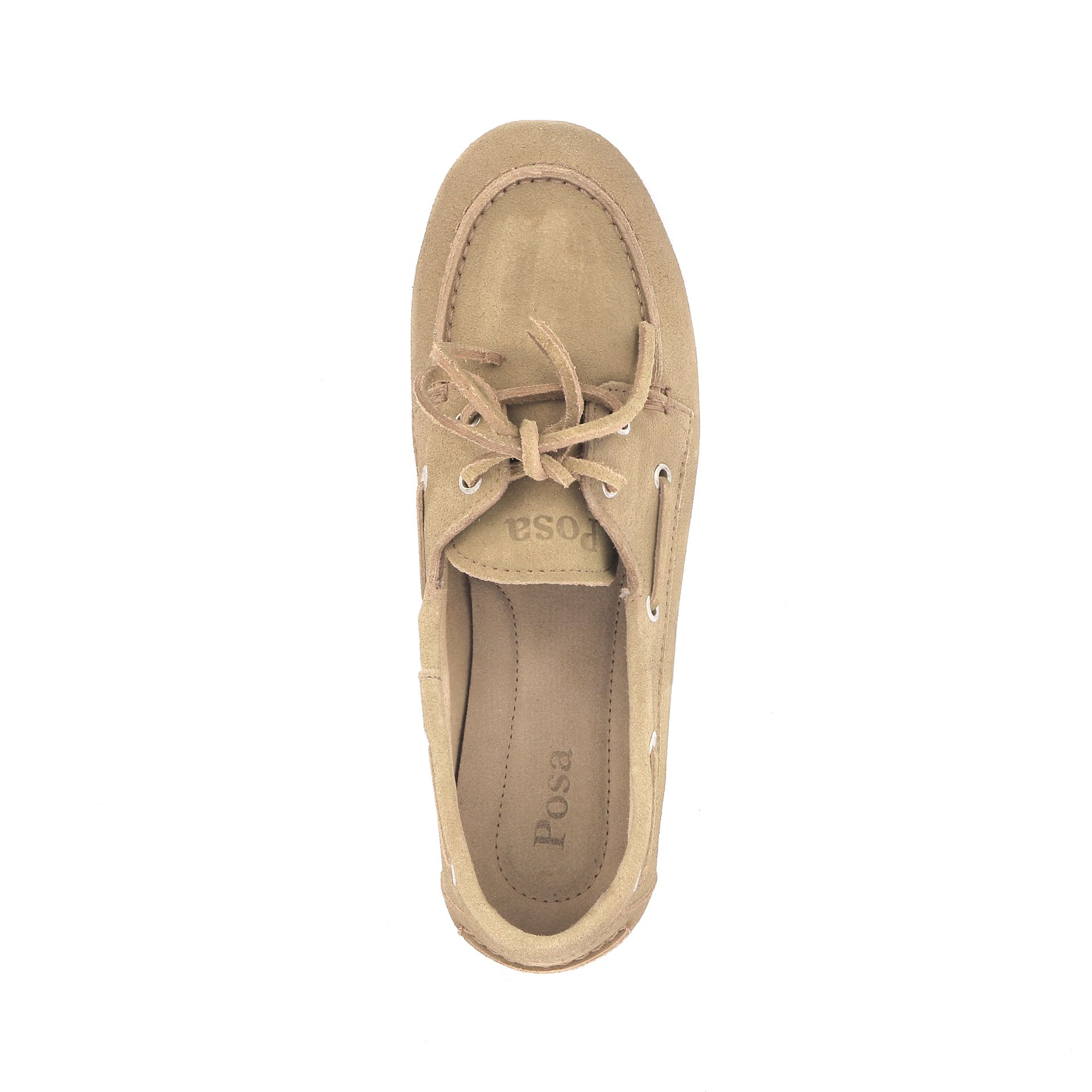 Posa Boatloafer Brushed Suede 272655 beige
