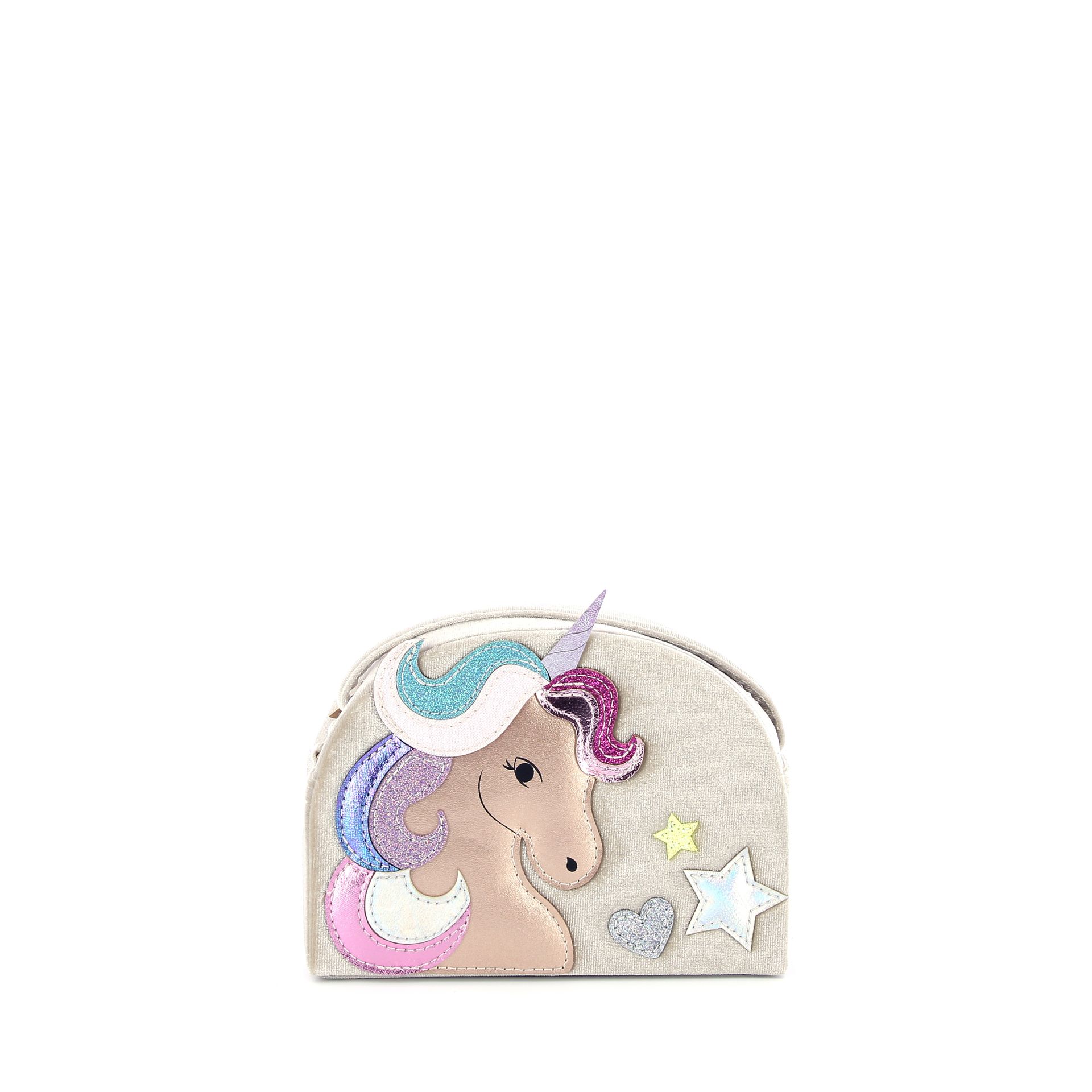 Mimi & Lula Velvet Unicorn Bag 272805 beige