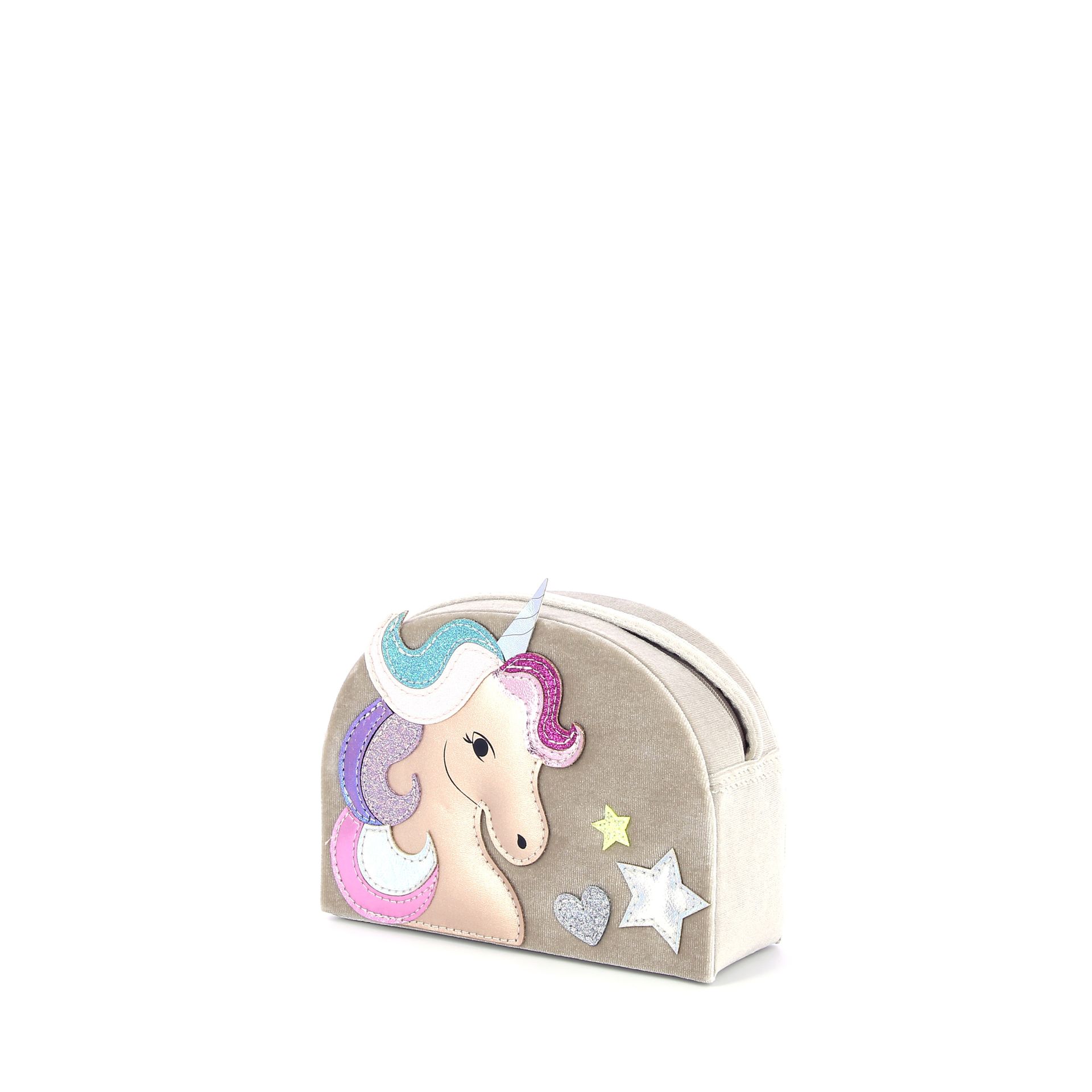 Mimi & Lula Velvet Unicorn Bag 272805 beige