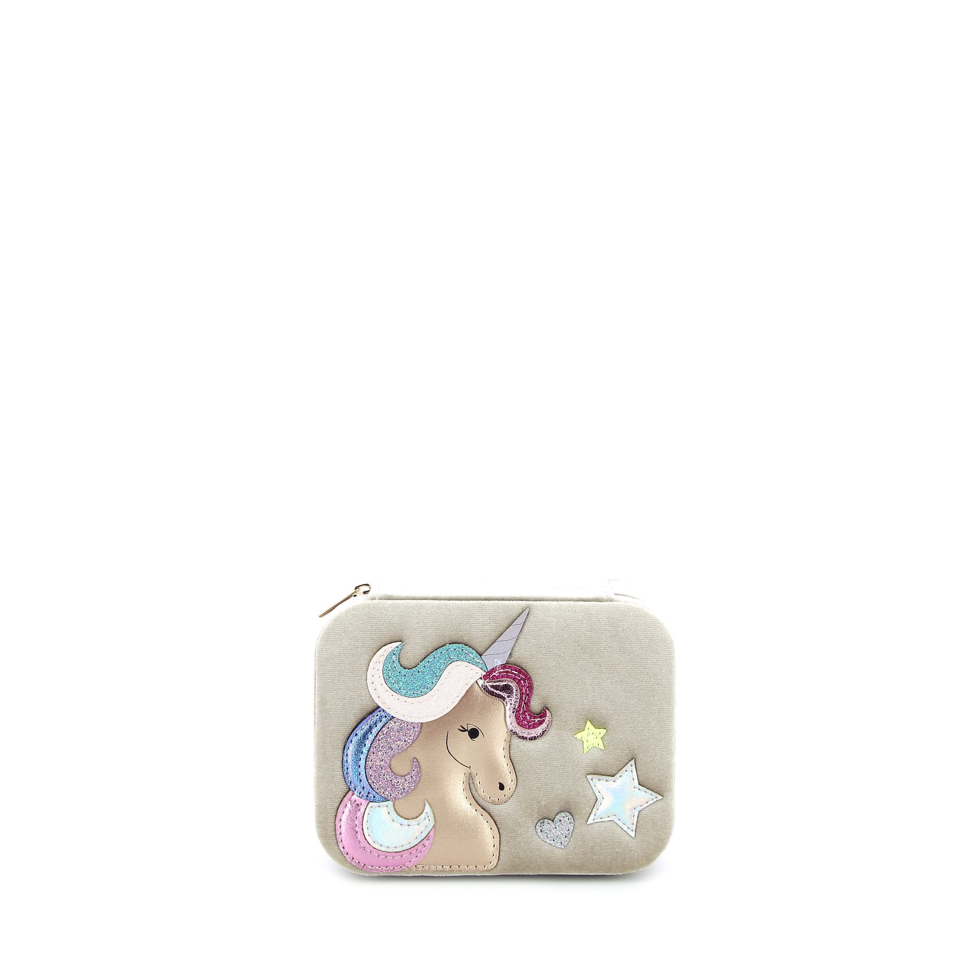 Mimi & Lula Velvet Unicorn Jewellery Box 272806 beige