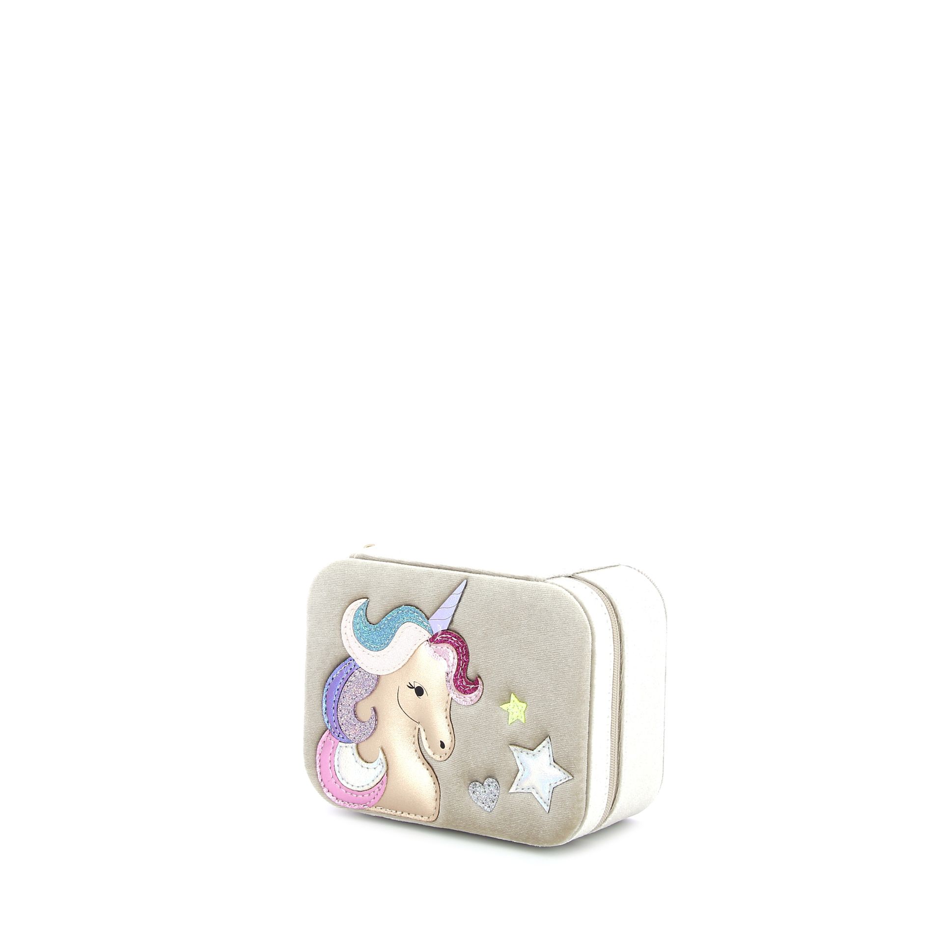 Mimi & Lula Velvet Unicorn Jewellery Box 272806 beige