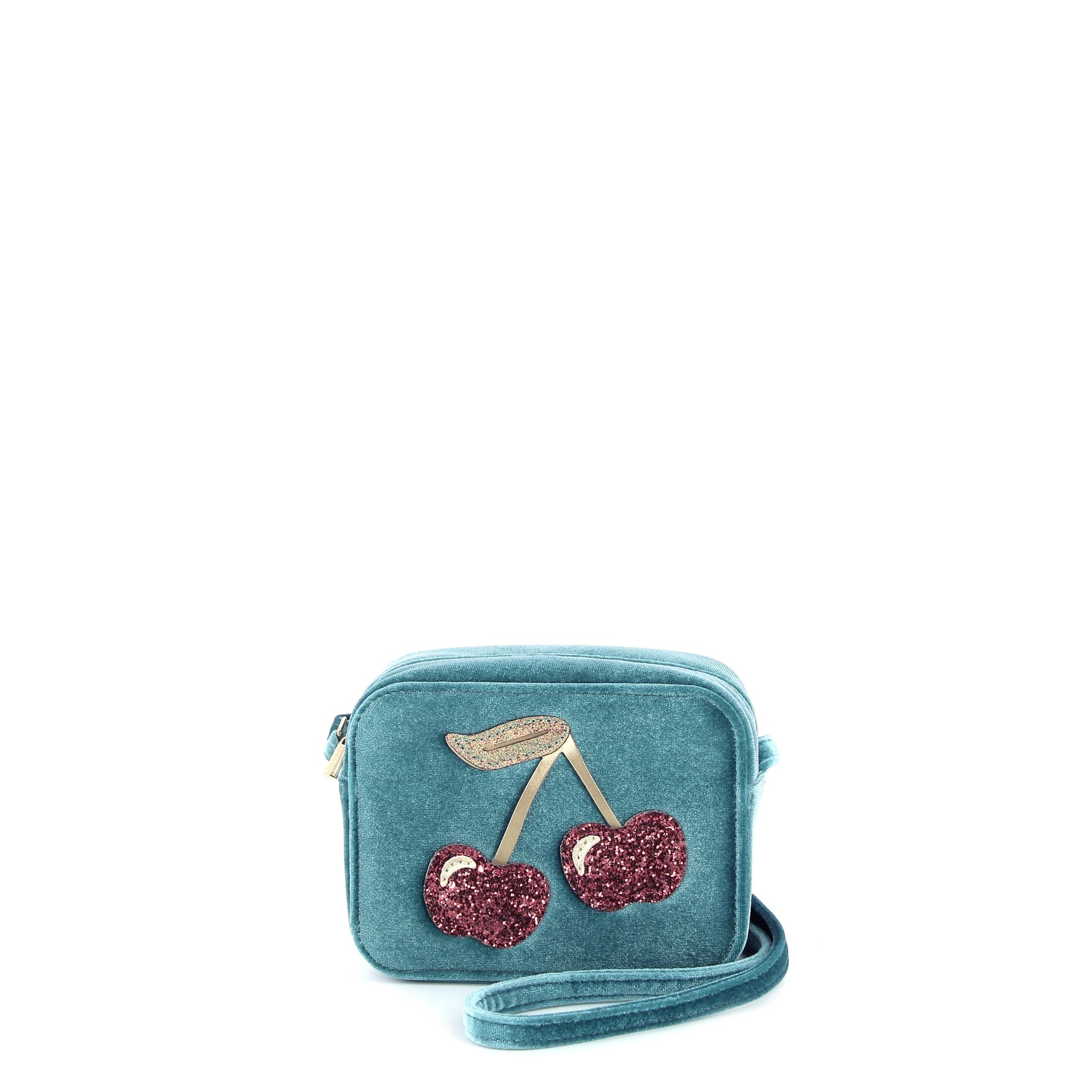 Mimi & Lula Velvet Cherries Bag 272809 blauw