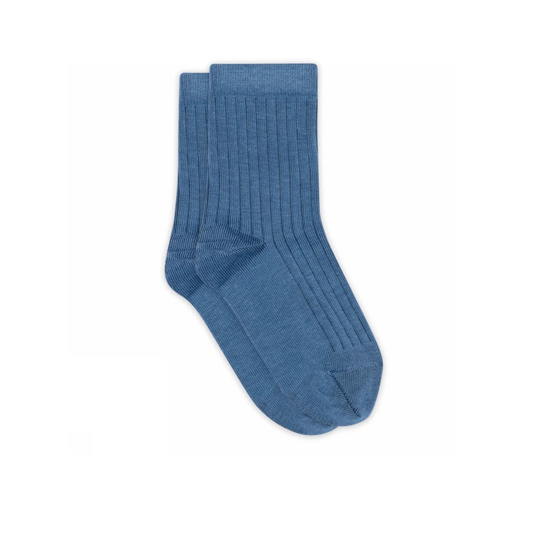 Mp Denmark Cotton Rib Socks High Tide 273962 blauw